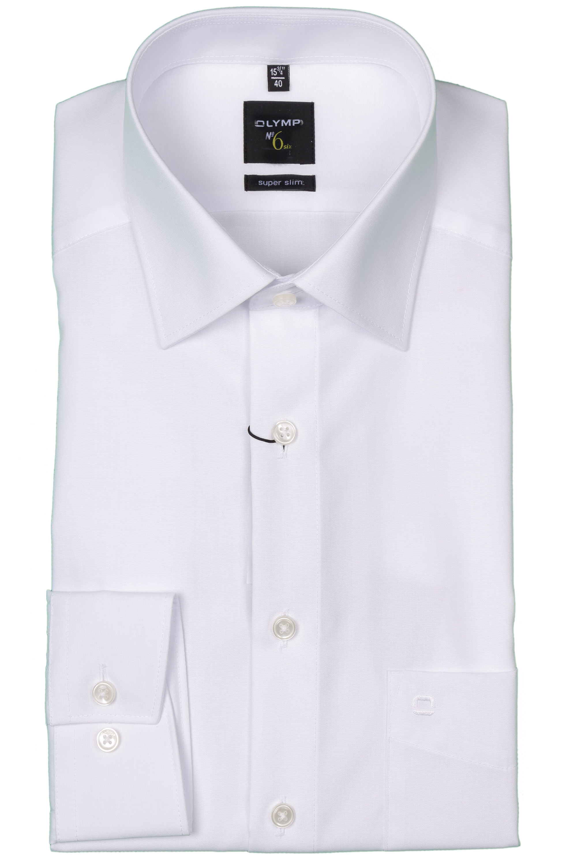 Olymp Hemd No. Six, super slim, Urban Kent, Weiß
