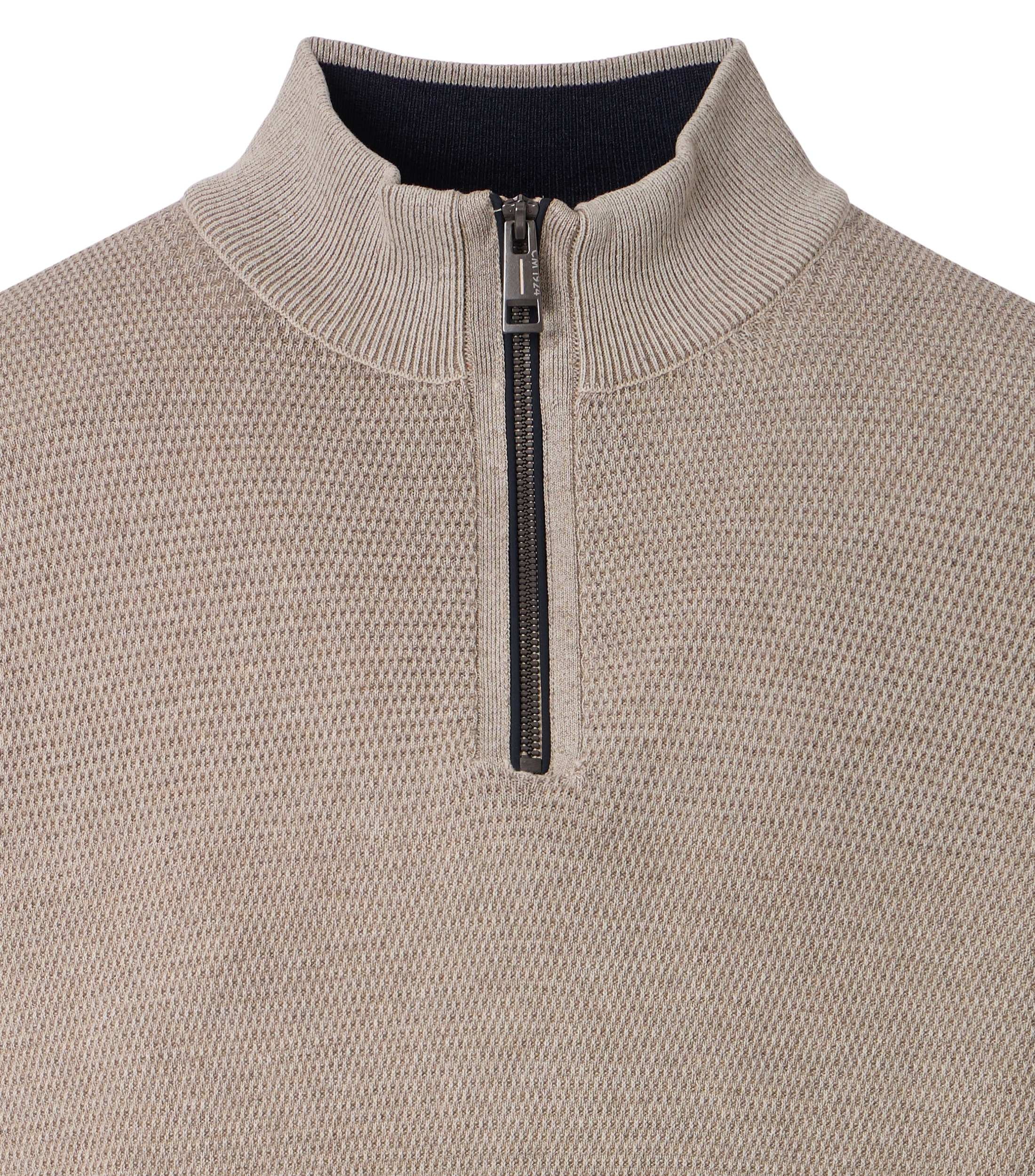 Casamoda Pullover Troyer-Zip - beige