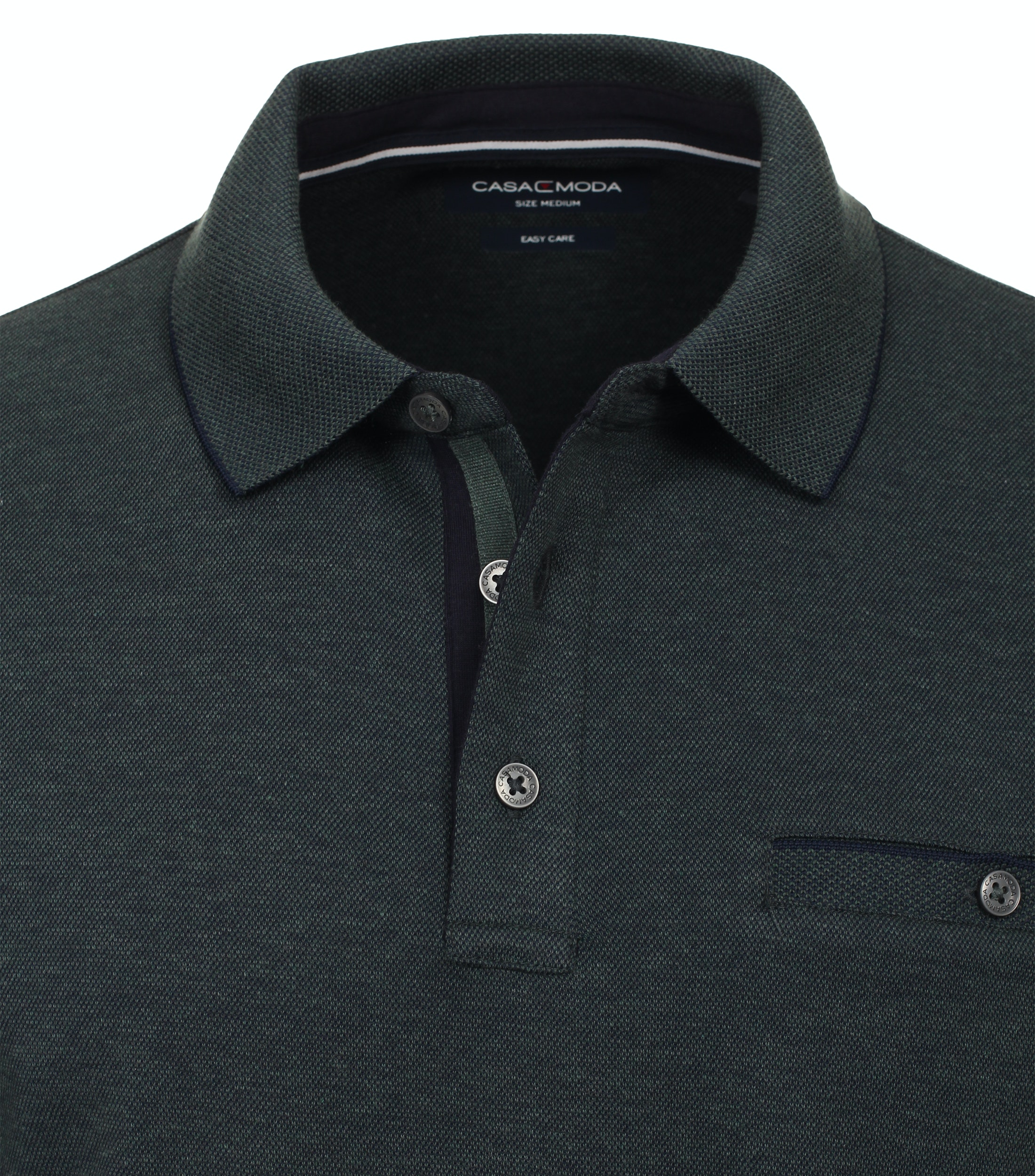 Casamoda Herren Polo-Shirt Langarm 3XL grün