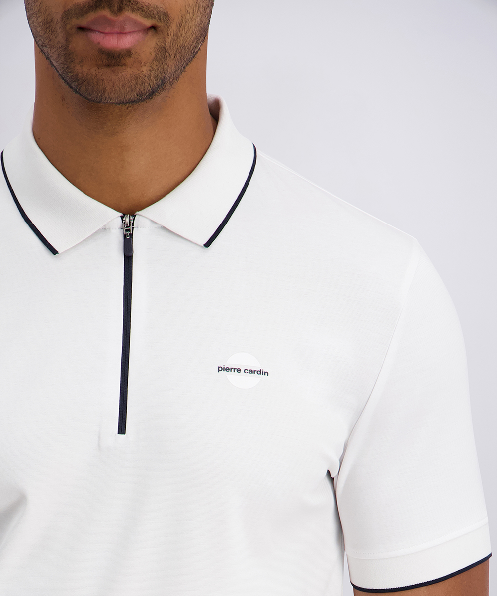 Pierre Cardin Herren Poloshirt - weiß L
