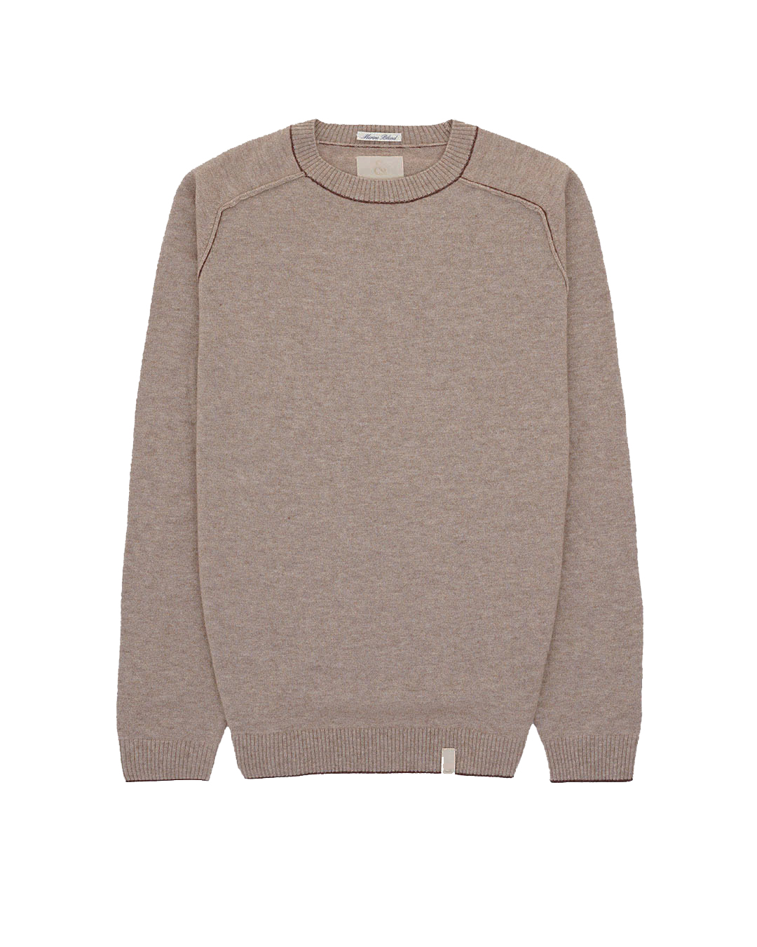 Colours & Sons Herren Pullover Wolle - beige