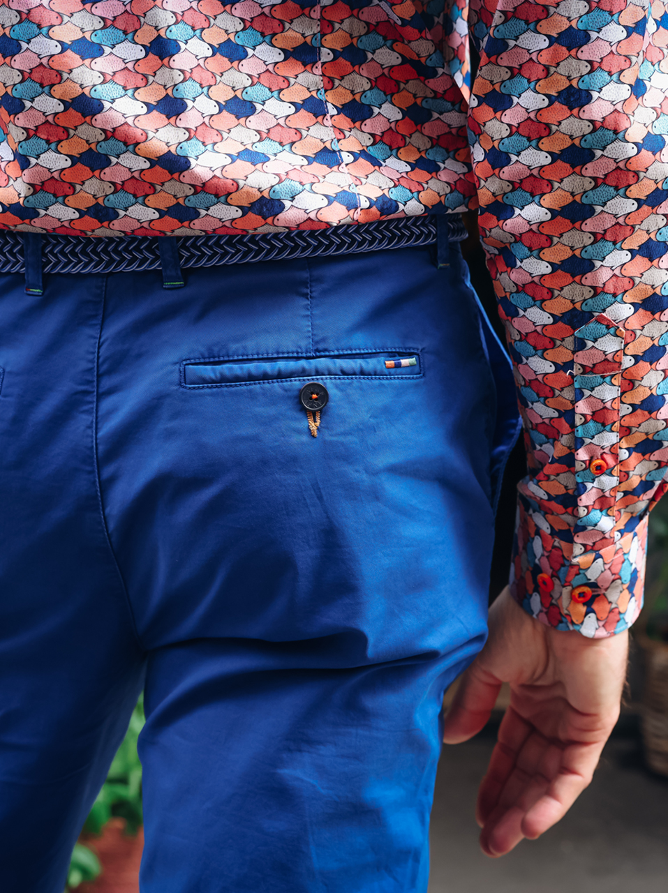 A Fish named Fred Herren Chino gament dyed - blau 36