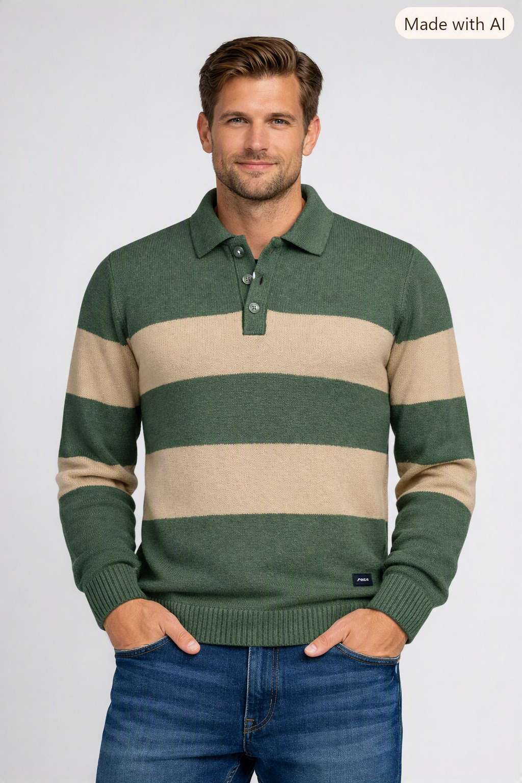 NZA New Zealand Auckland Pullover Polokragen M