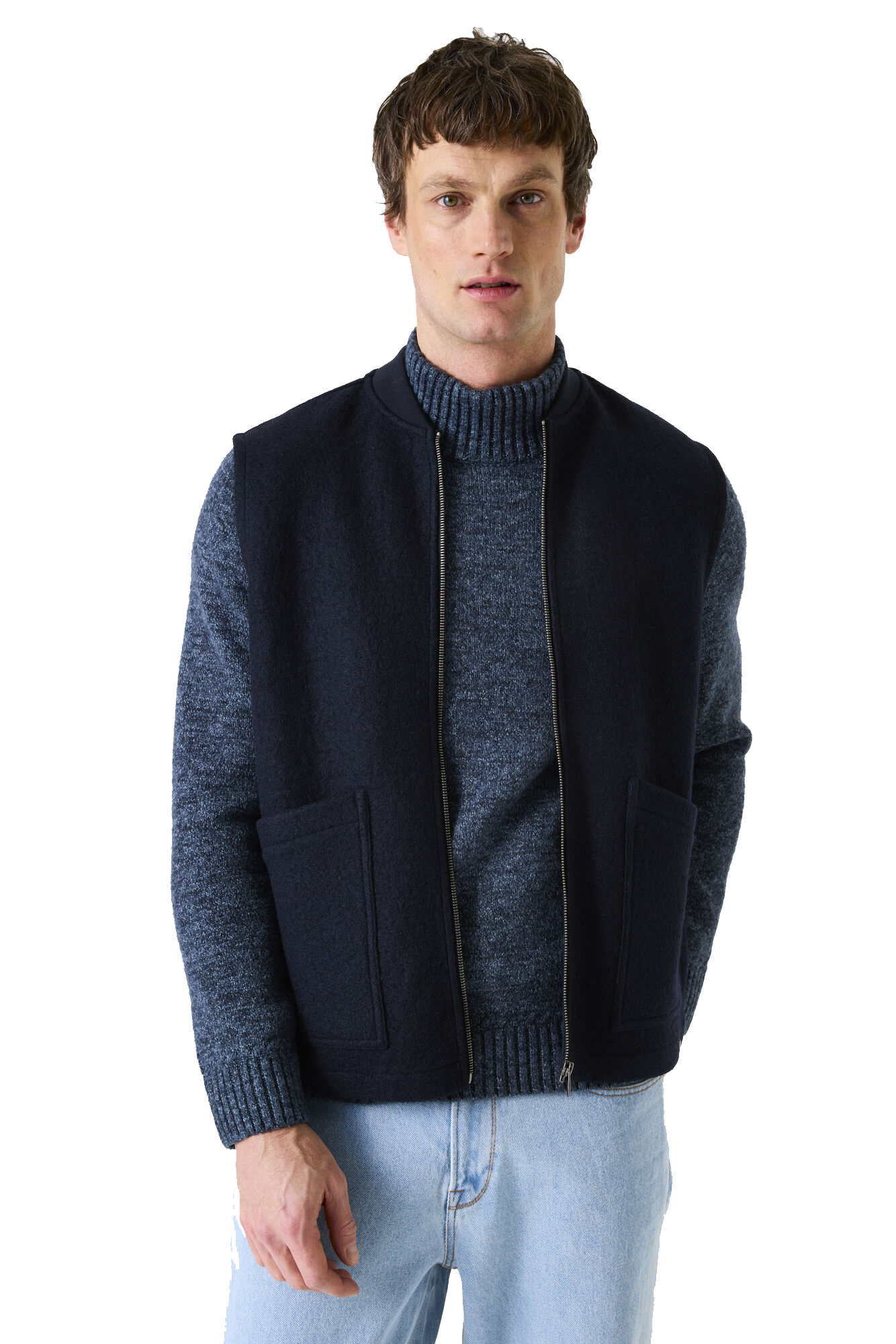 Garcia Herren Weste ohne Arm - dunkelblau