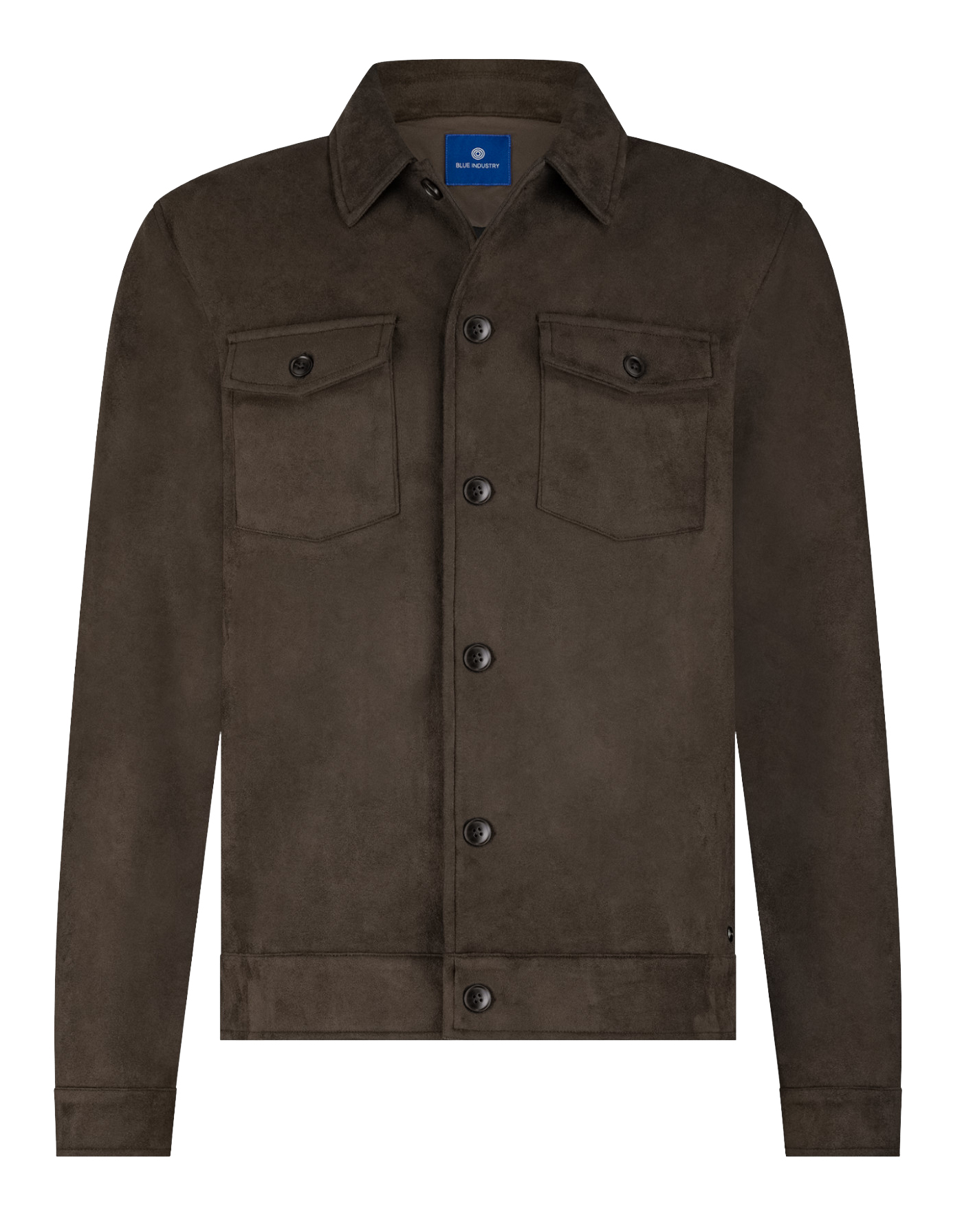 Blue Industry Hemdjacke Wildlederoptik