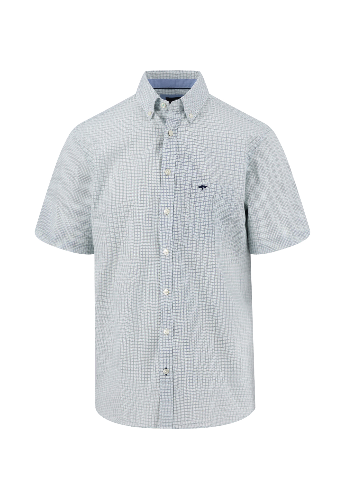 Fynch-Hatton Hemd 1/2 Arm minimal Print - mint