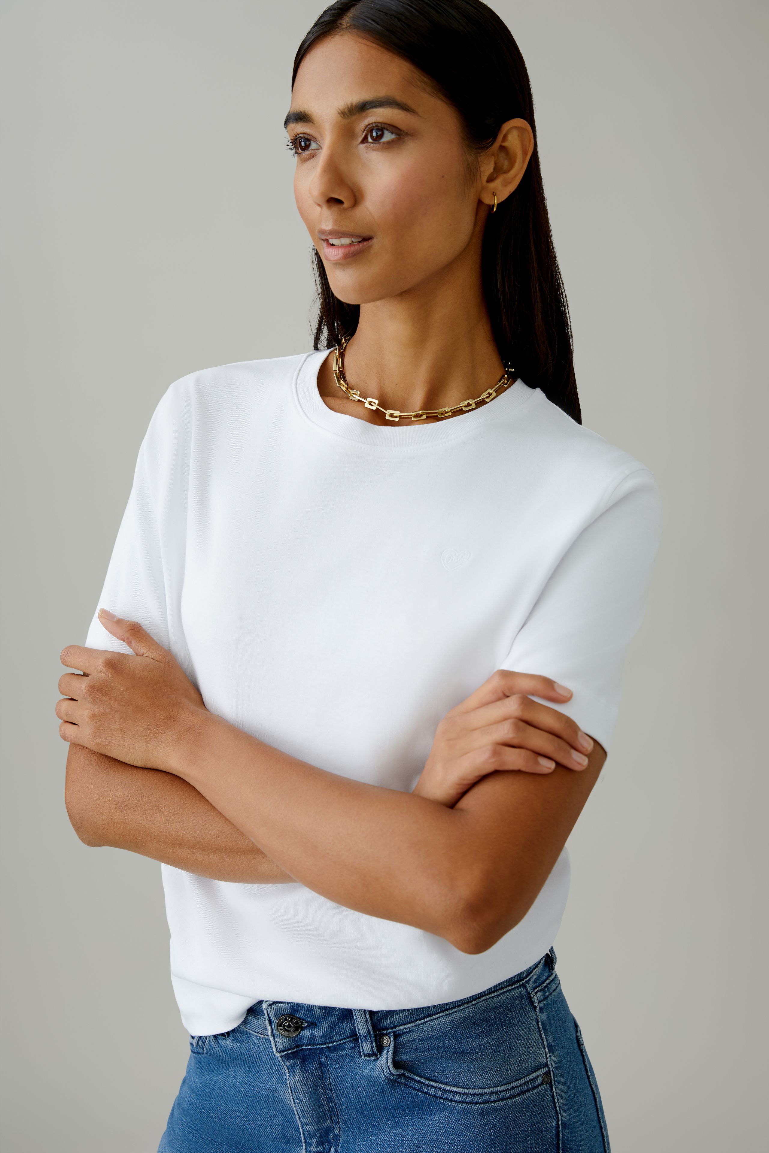 Oui SVEHA T-Shirt reine Baumwolle