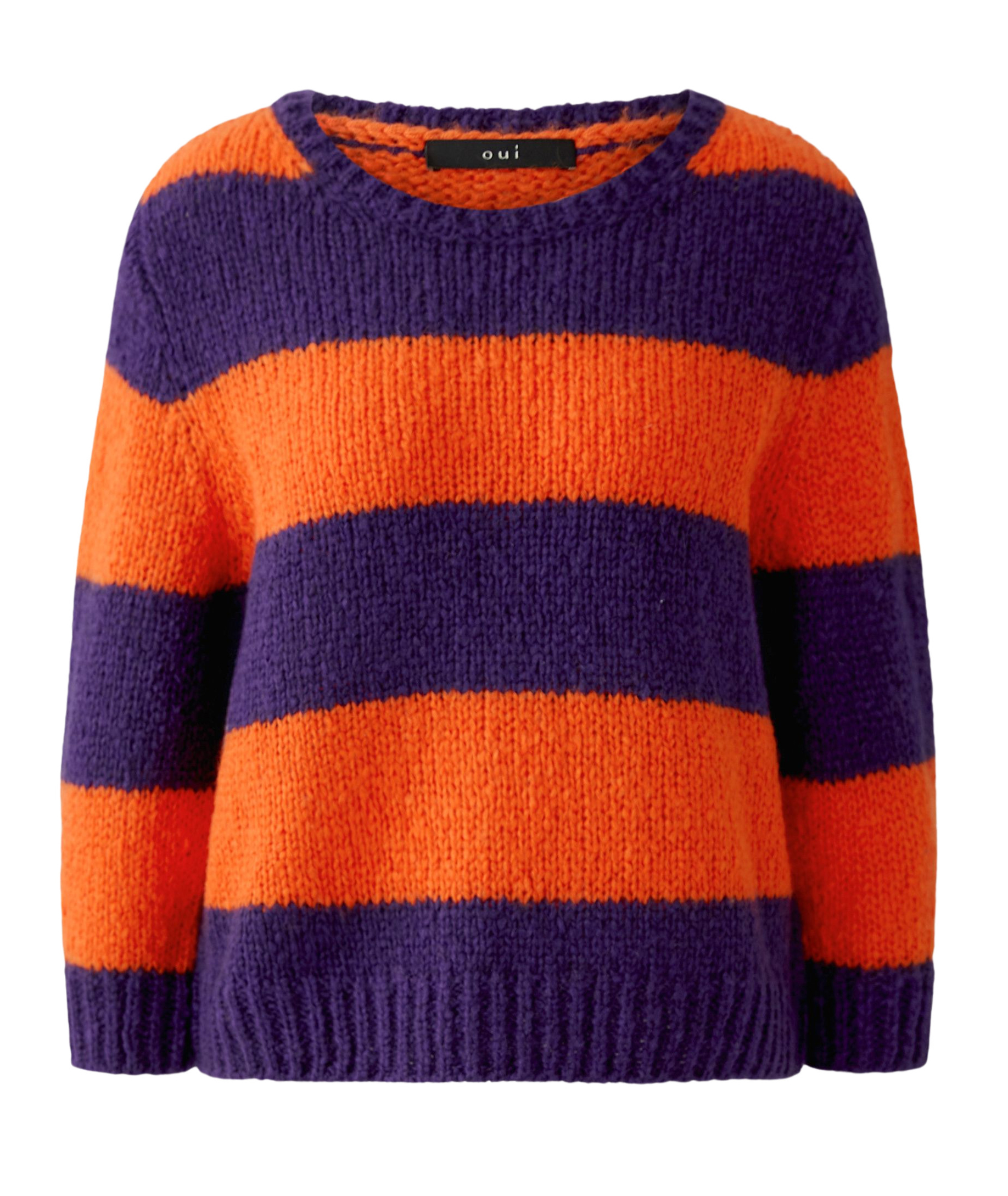 Oui Damen‑Pullover ESMY mit Streifenmuster