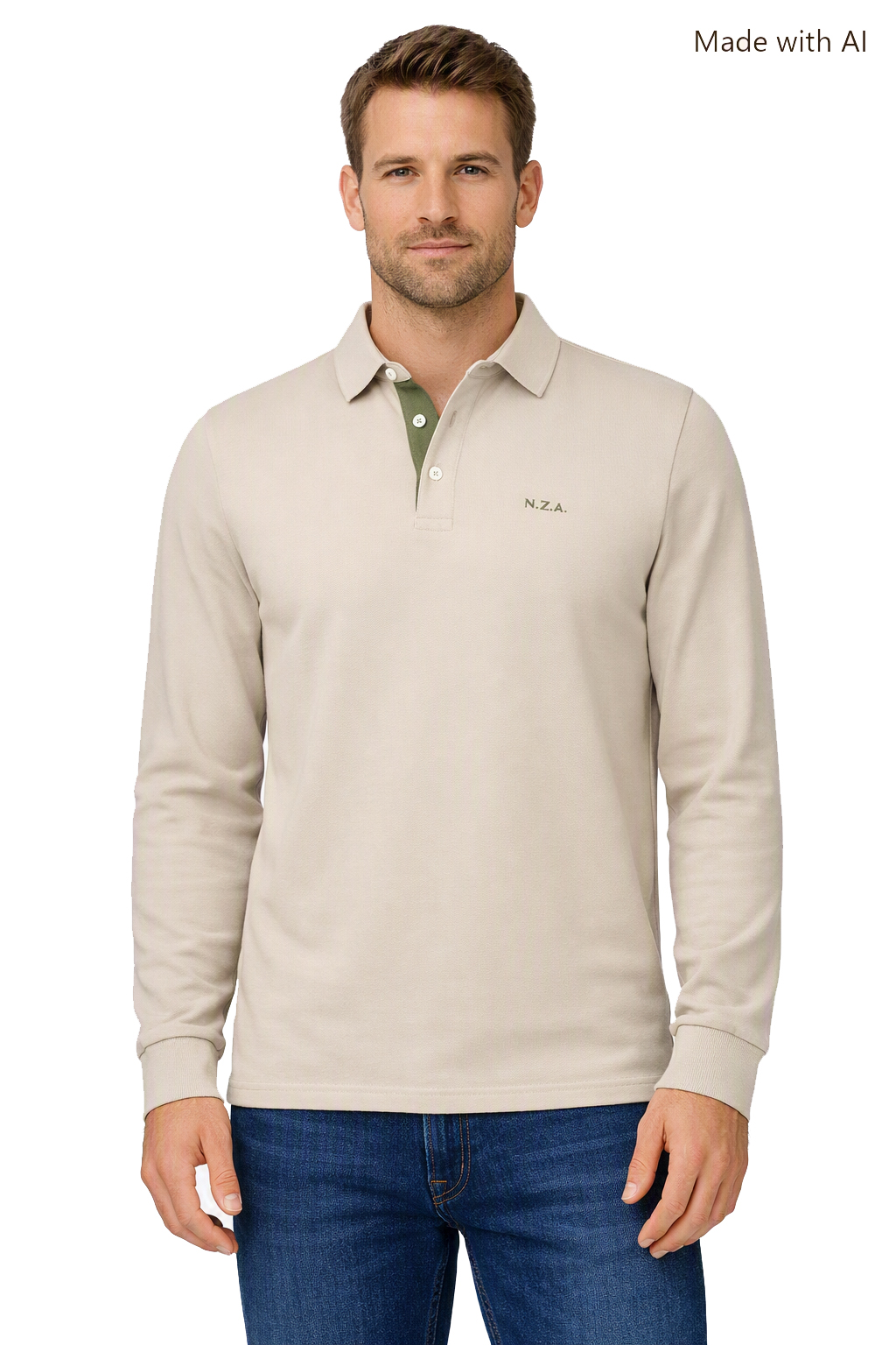 New Zealand Auckland Herren Strickjacke – Beige XL