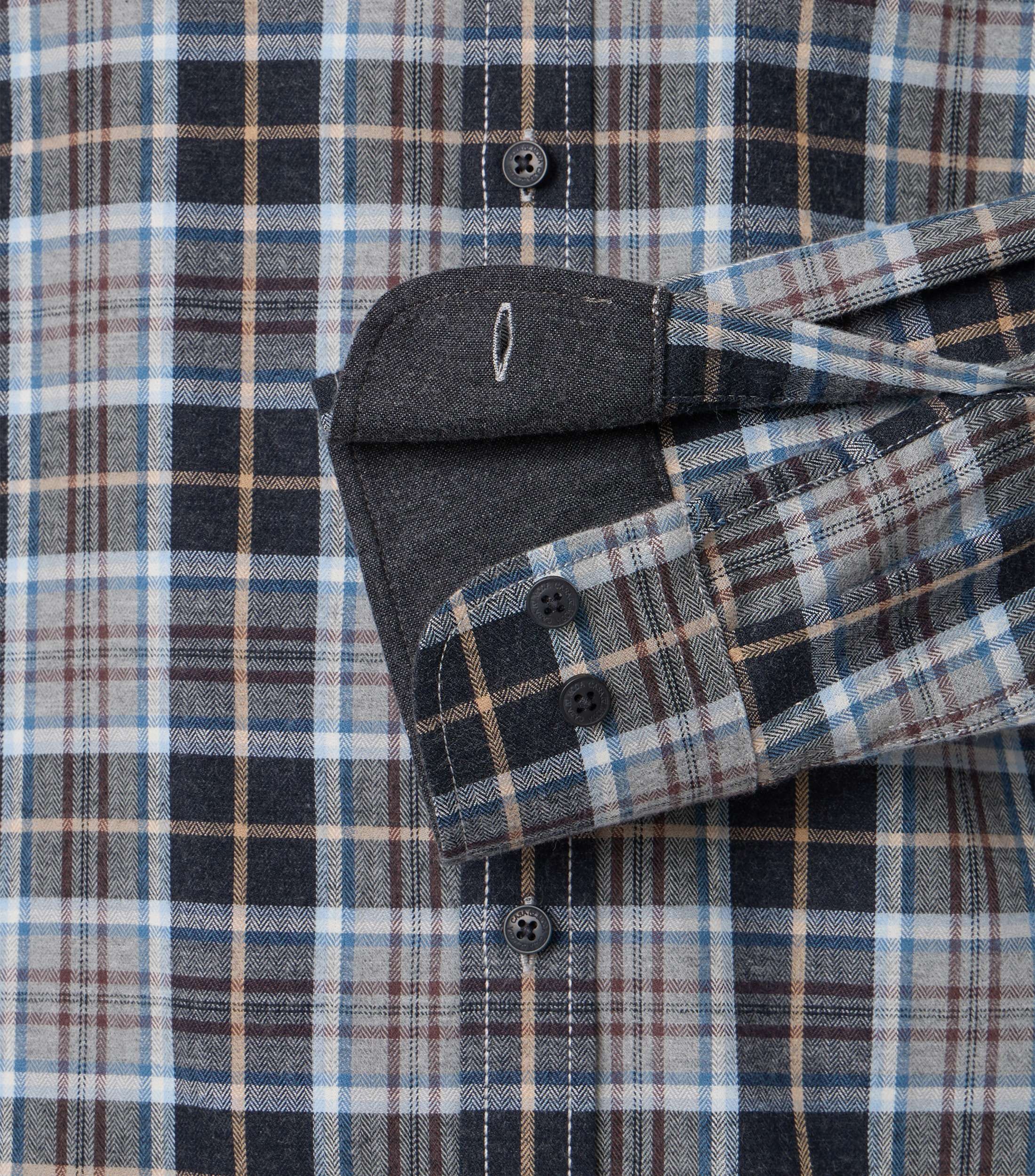 Casamoda Flanellhemd comfort fit kariert