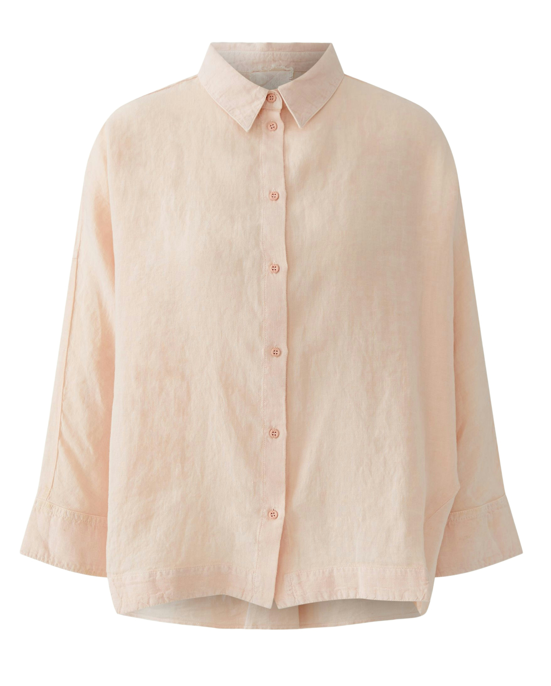 Oui Leinenbluse gewaschen Oversized geschnitten 36