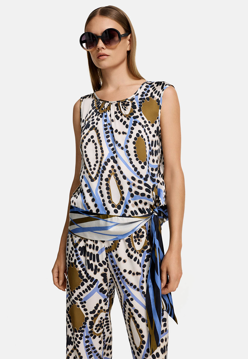 Catnoir Blusentop mit Bindedetail