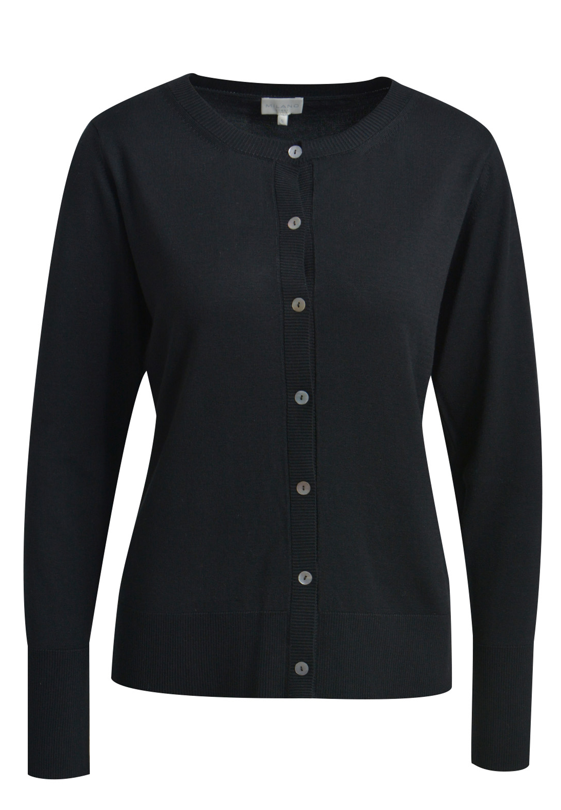 Milano Italy Damen Strickjacke - schwarz