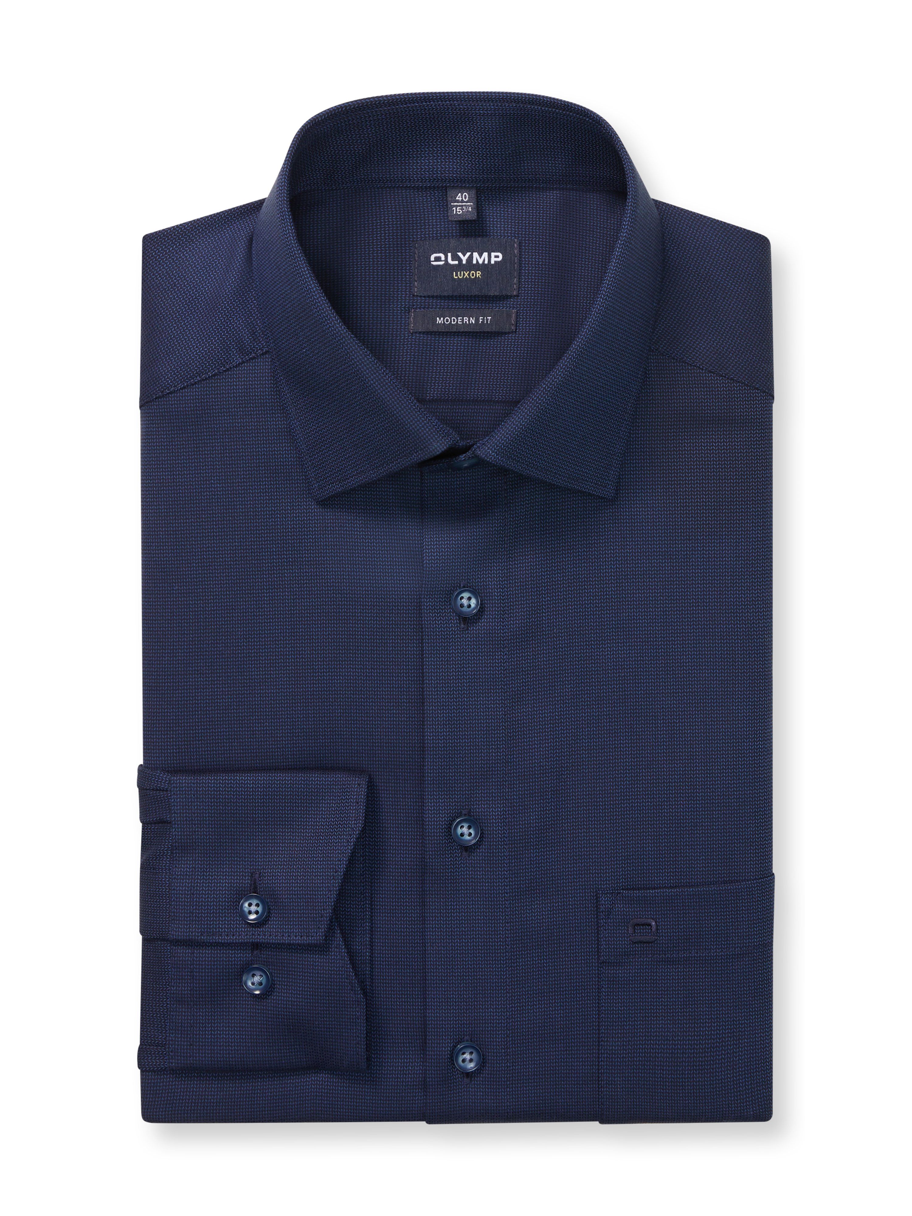 Olymp Hemd Luxor modern fit - dunkelblau
