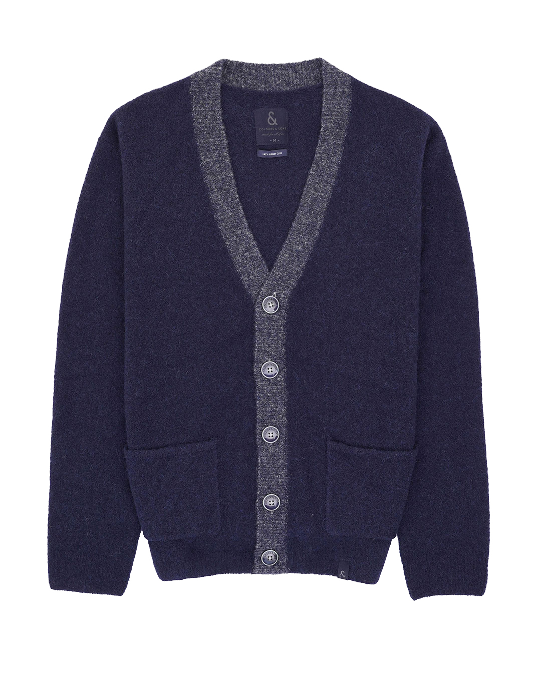 Colours & Sons Herren Strickjacke - navy M