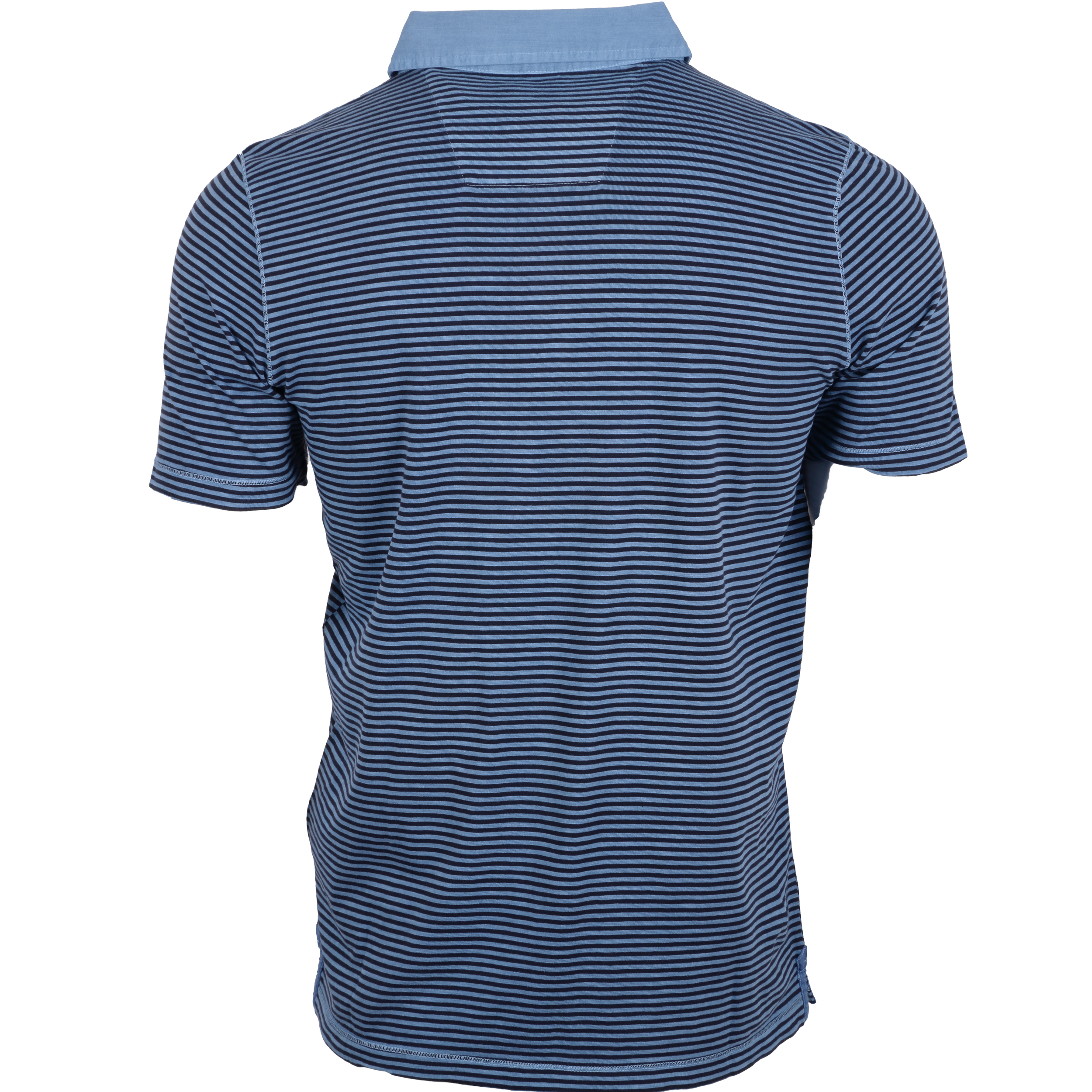 Fynch-Hatton Poloshirt Jersey Finestripe L blau
