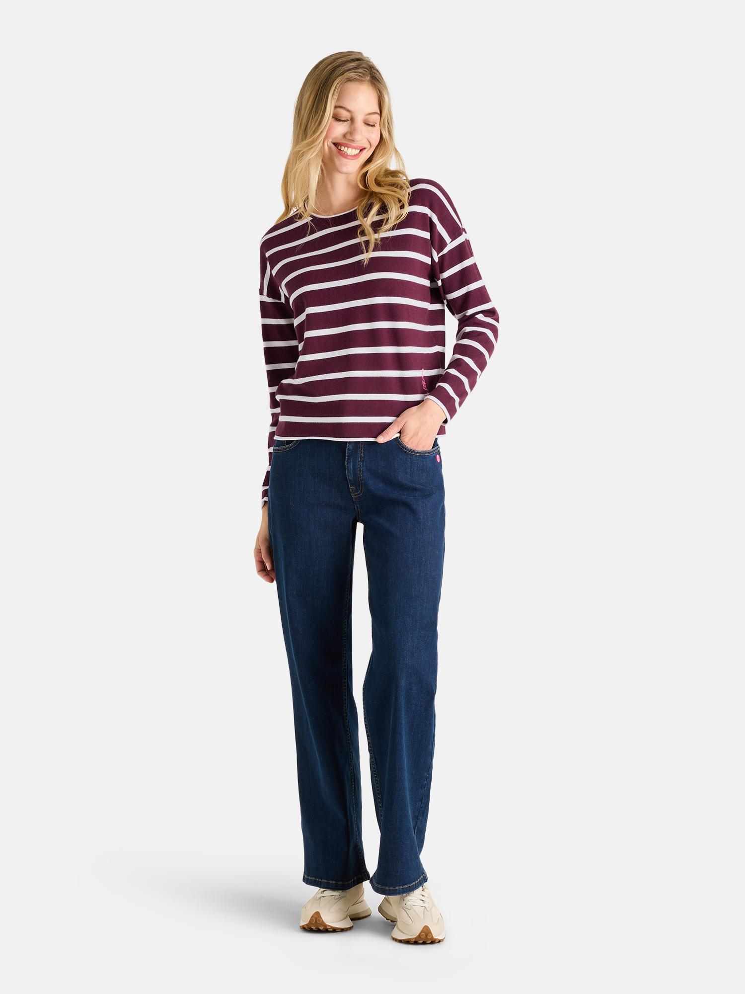 Lieblingsstück Damen‑Pullover mit Streifen 44
