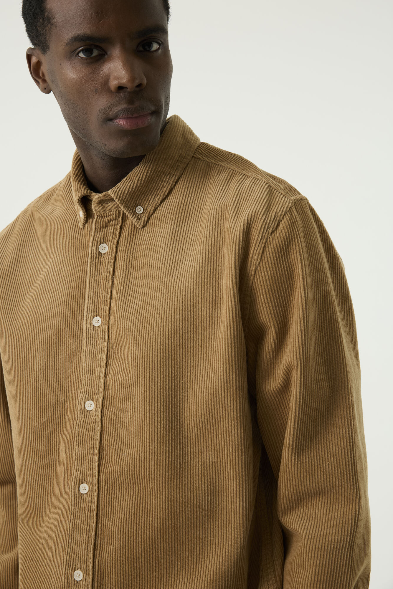 Garcia  Cordhemd  in  Camel XXL