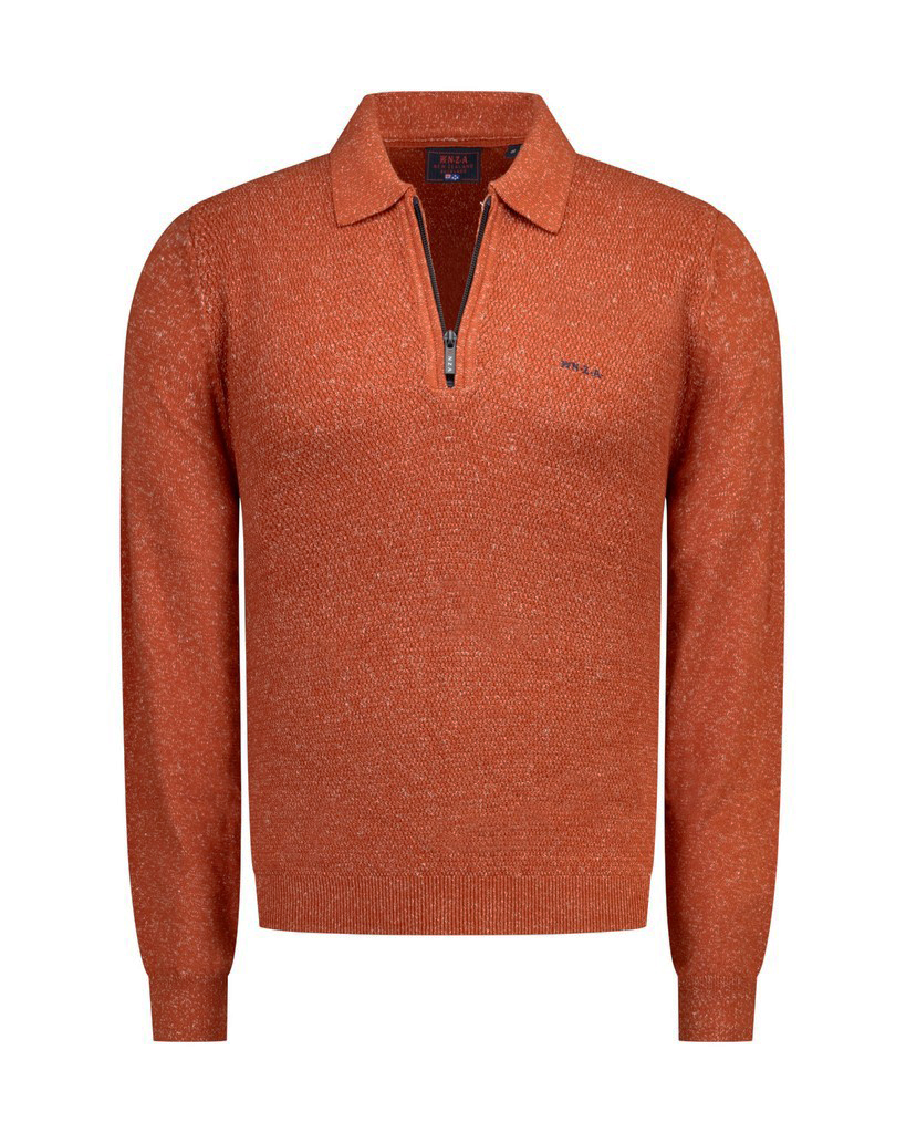 New Zealand Auckland Pullover Polokragen – Rostorange M