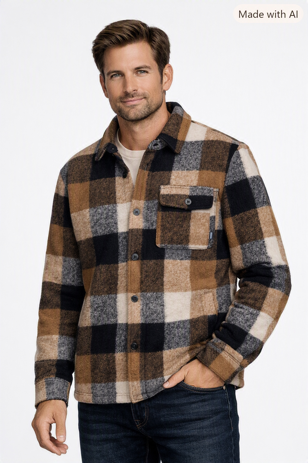 Garcia  Overshirt Karo | Herren Flanellhemd L