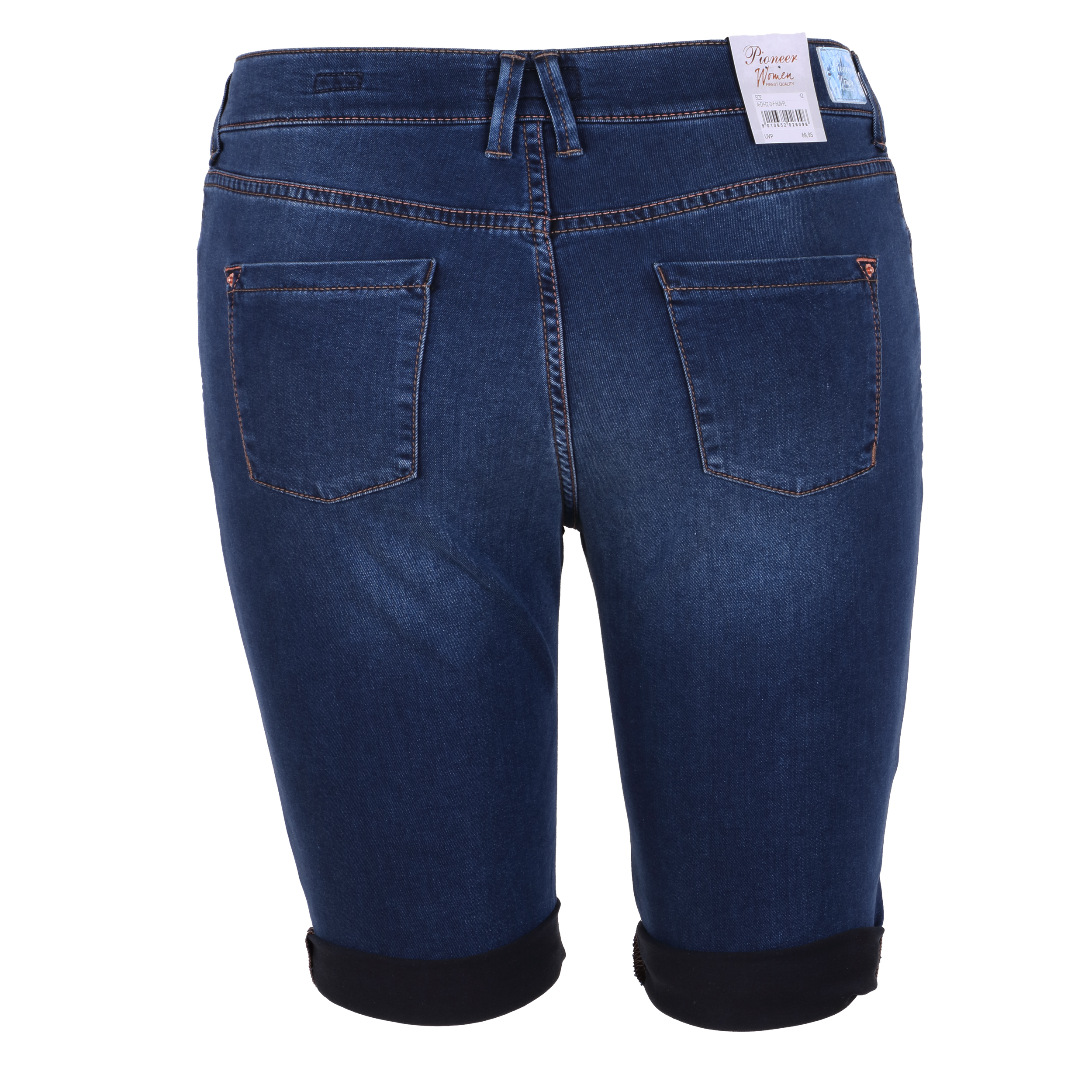 Pioneer Damen Jeans-Shorts 42 blau