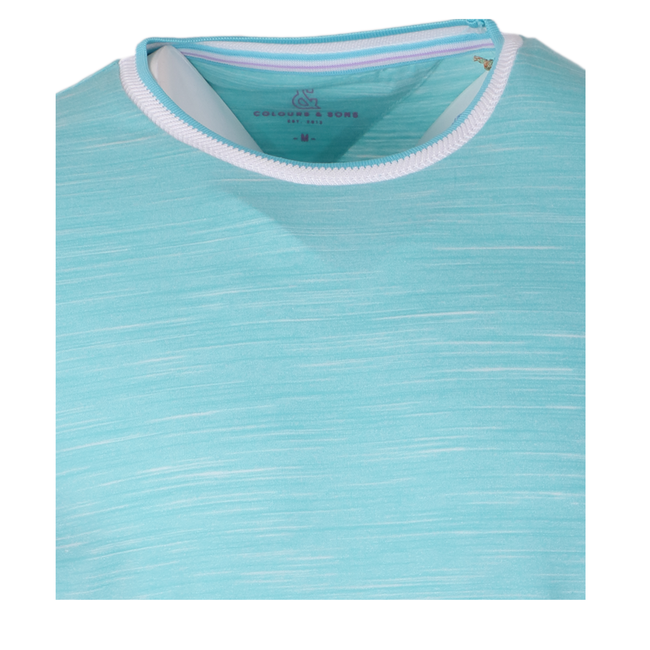 Colours & Sons Herren T-Shirt Slub Jersey XL türkis