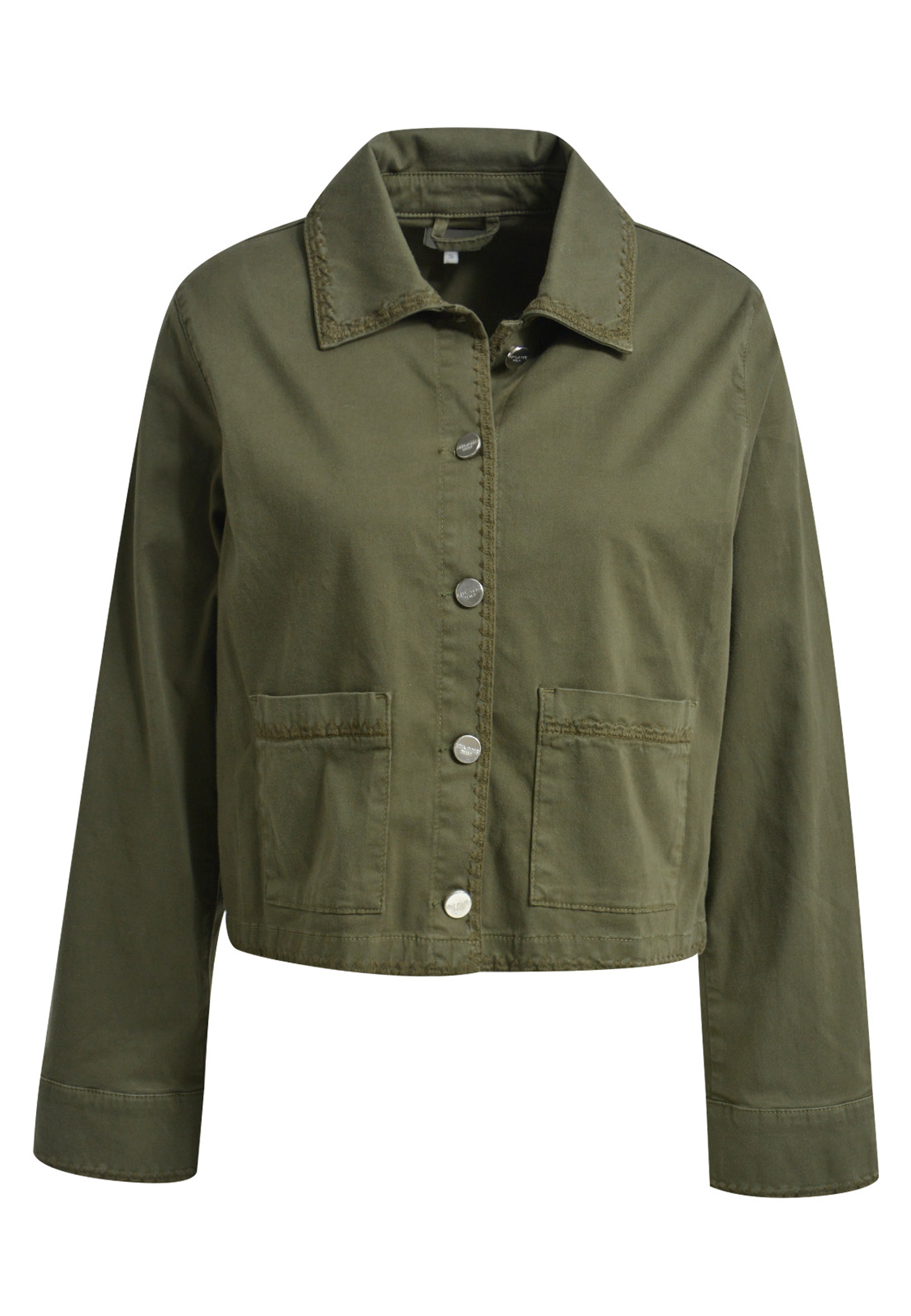Milano Italy Jacke mit aufgesetzten Taschen - olive