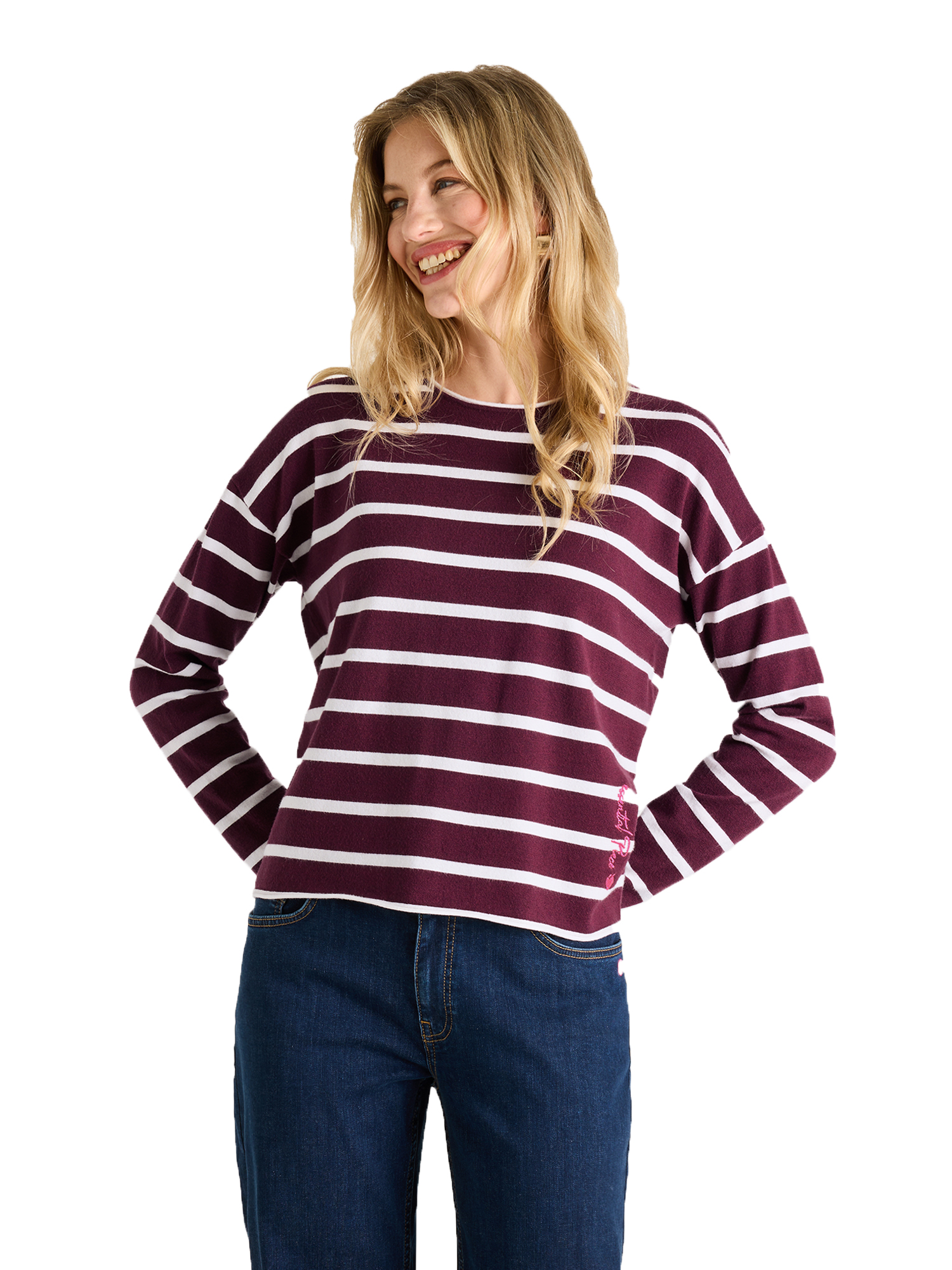 Lieblingsstück Damen‑Pullover mit Streifen 44