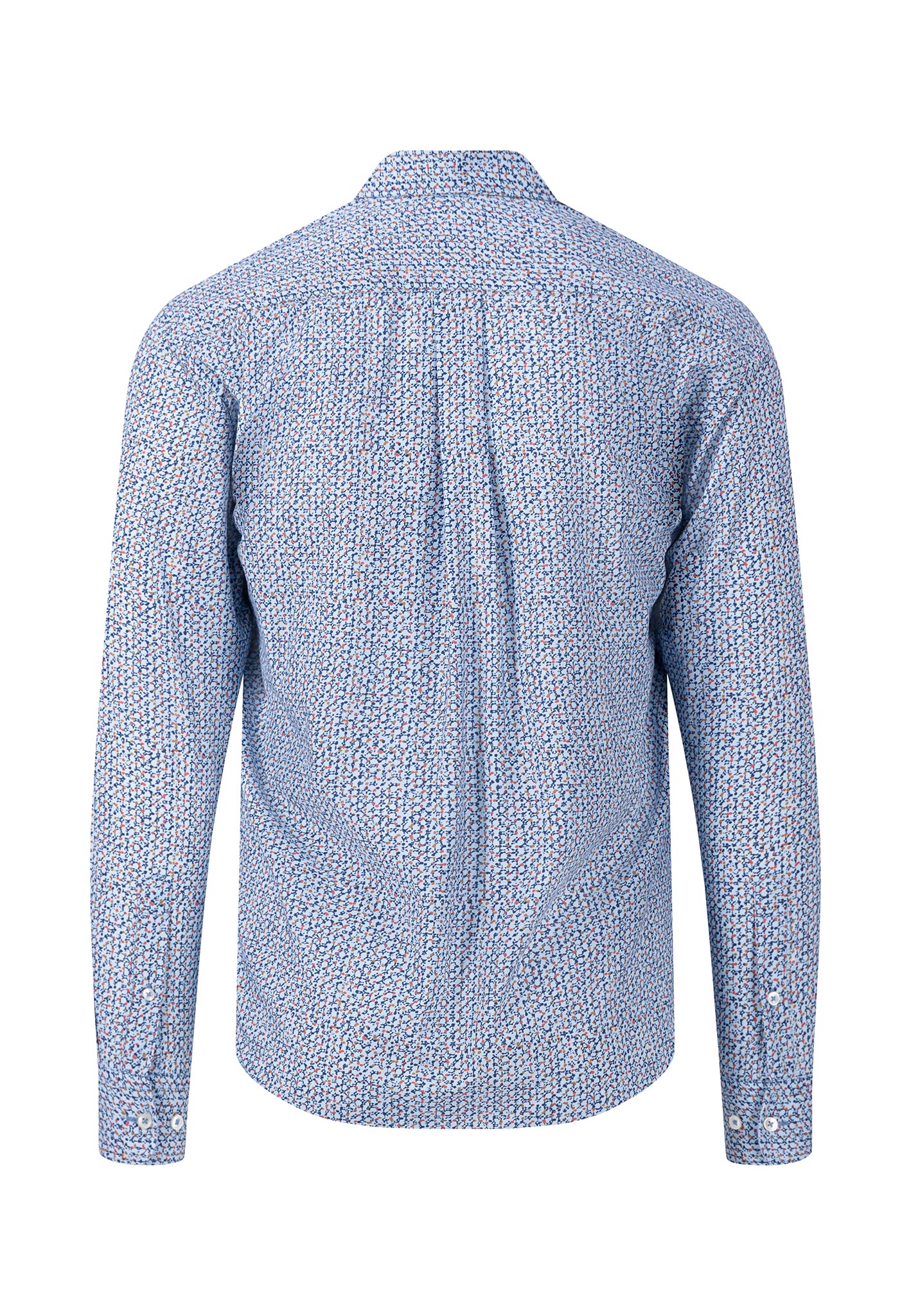 Fynch-Hatton Hemd modischer Print - blau