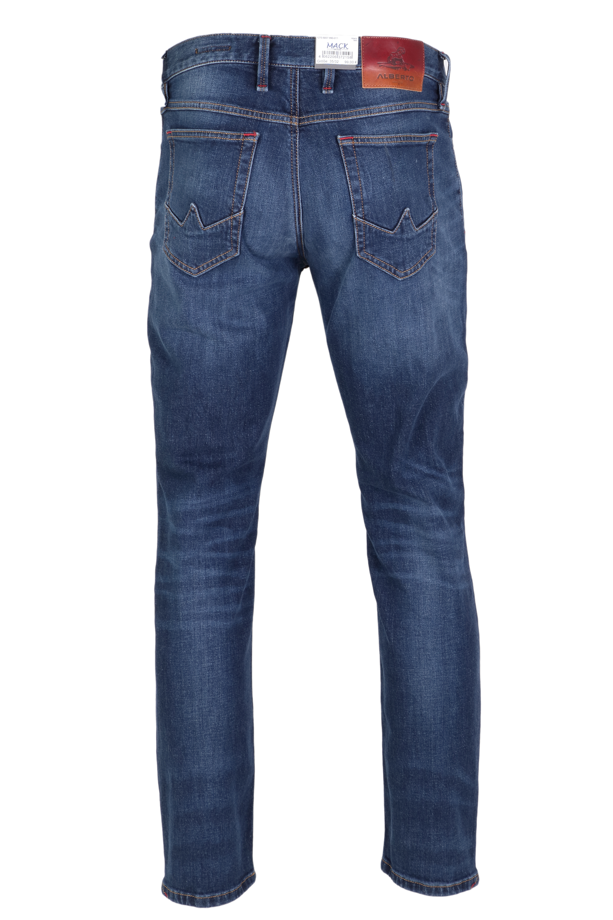 Alberto Herren Jeans Slipe tapered - blau 31/32