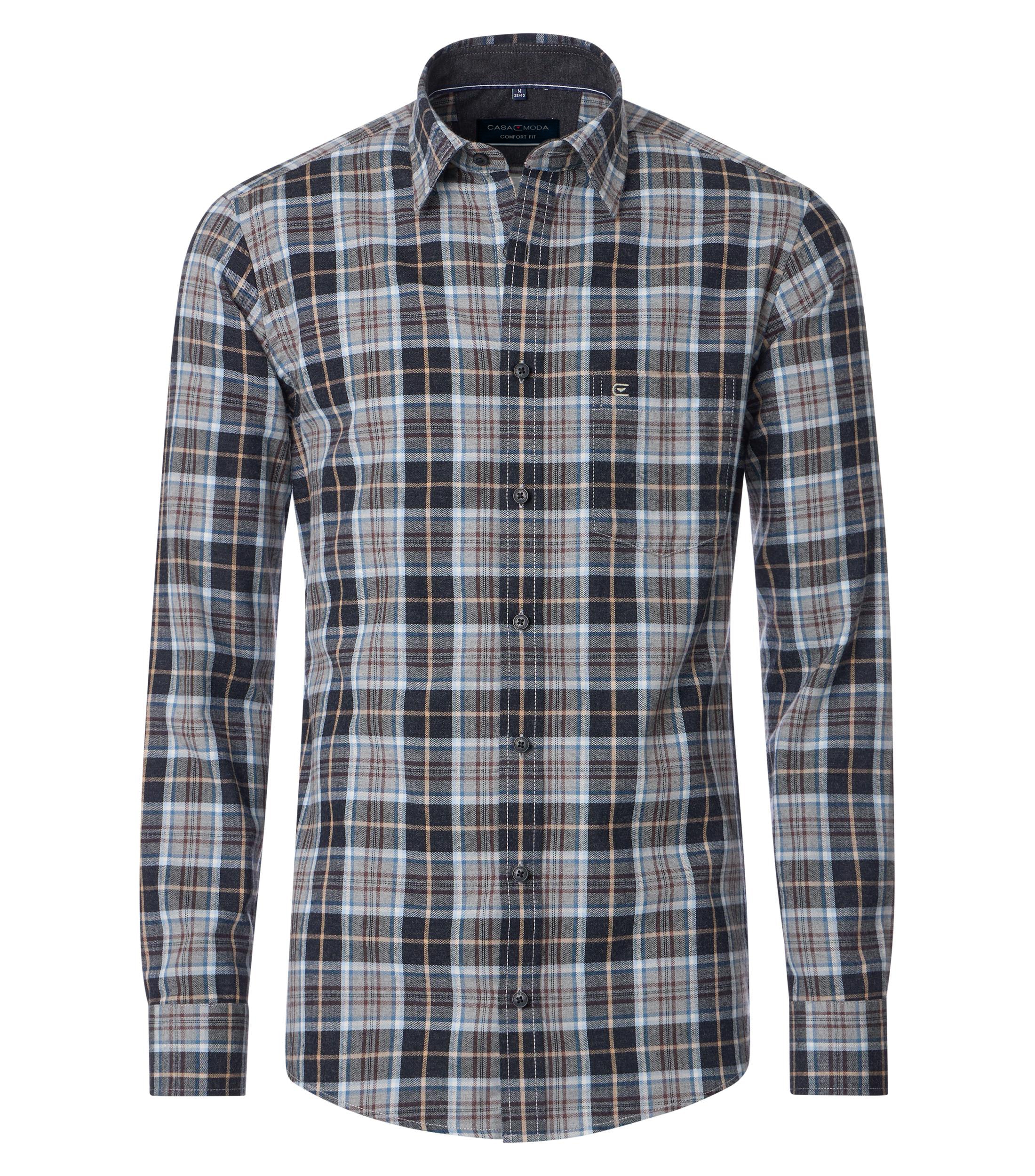 Casamoda Flanellhemd comfort fit kariert