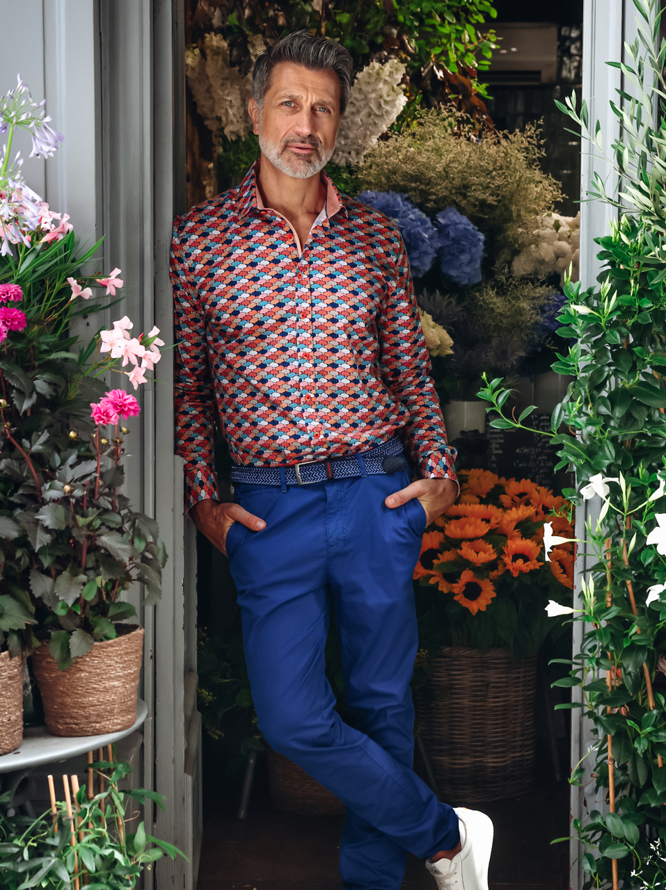 A Fish named Fred Herren Chino gament dyed - blau 36