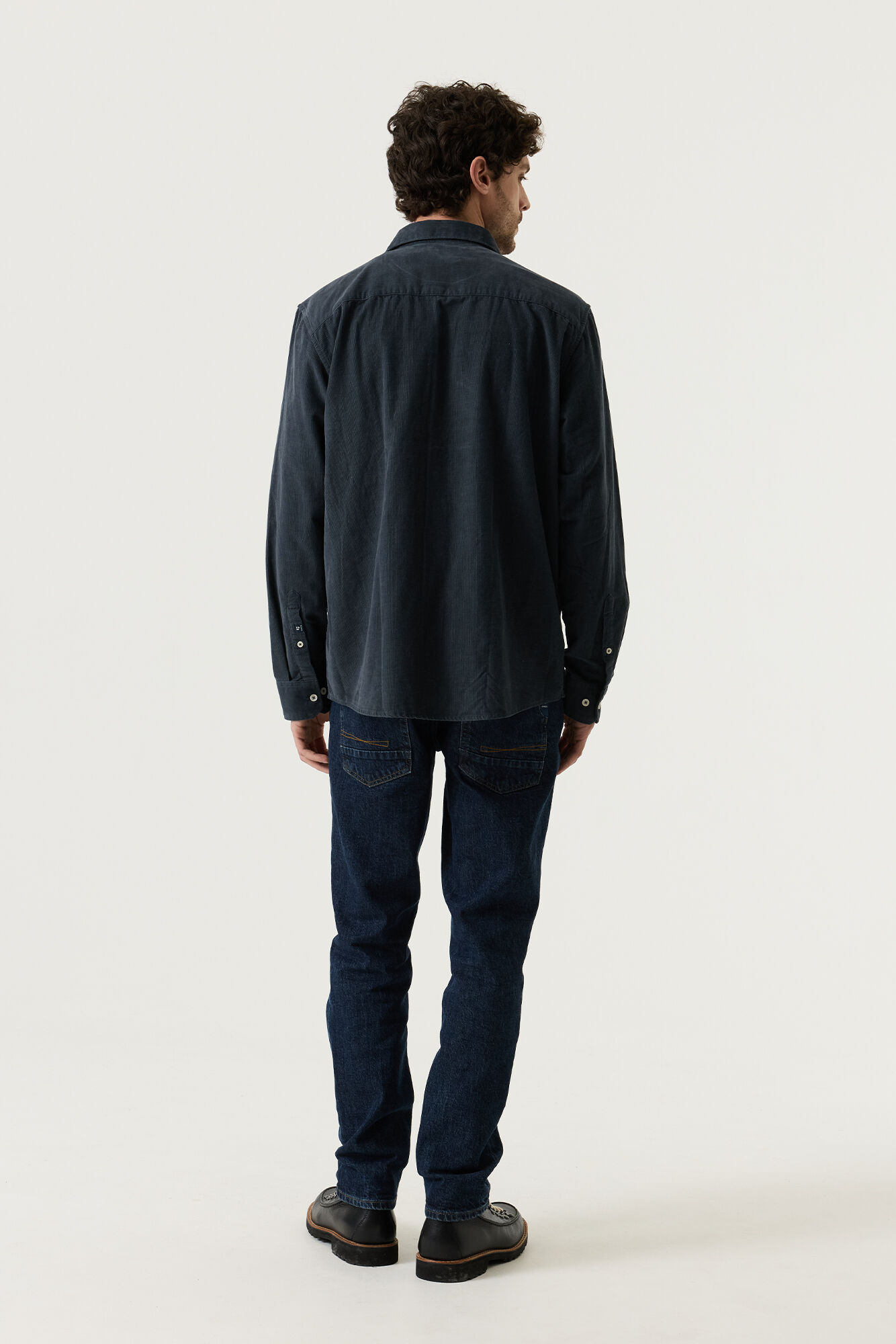 Garcia Herren Cordhemd - dunkelblau XL