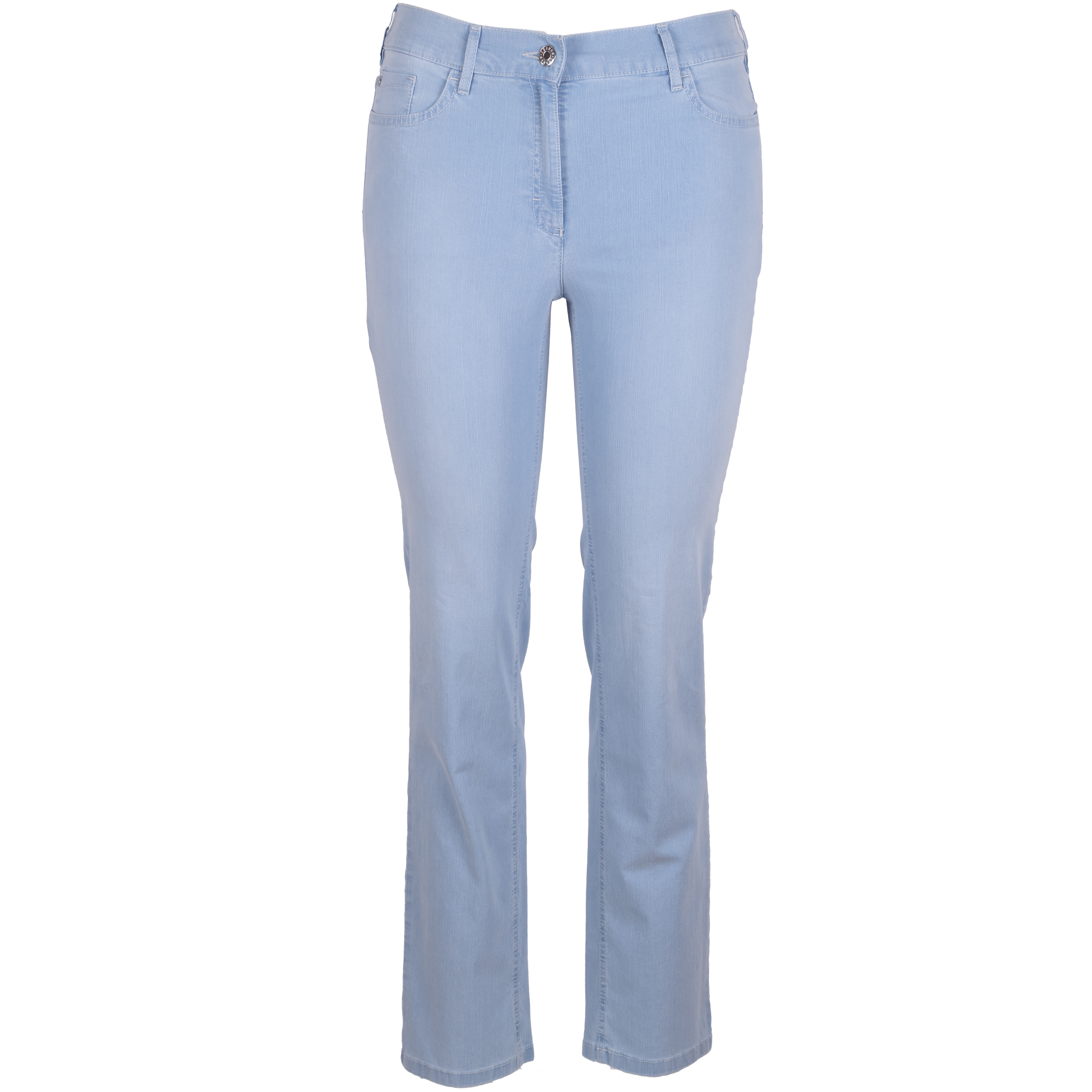 Zerres Damen Jeans Greta sommerliche Qualität 40 hellblau