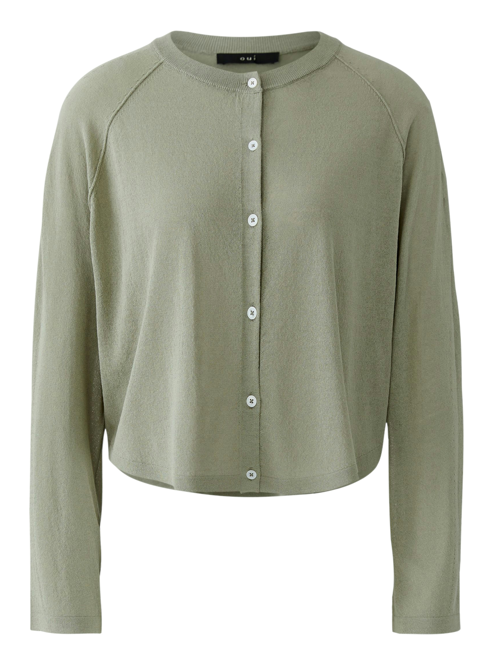 Oui Strickjacke mit sommerlicher Leichtigkeit