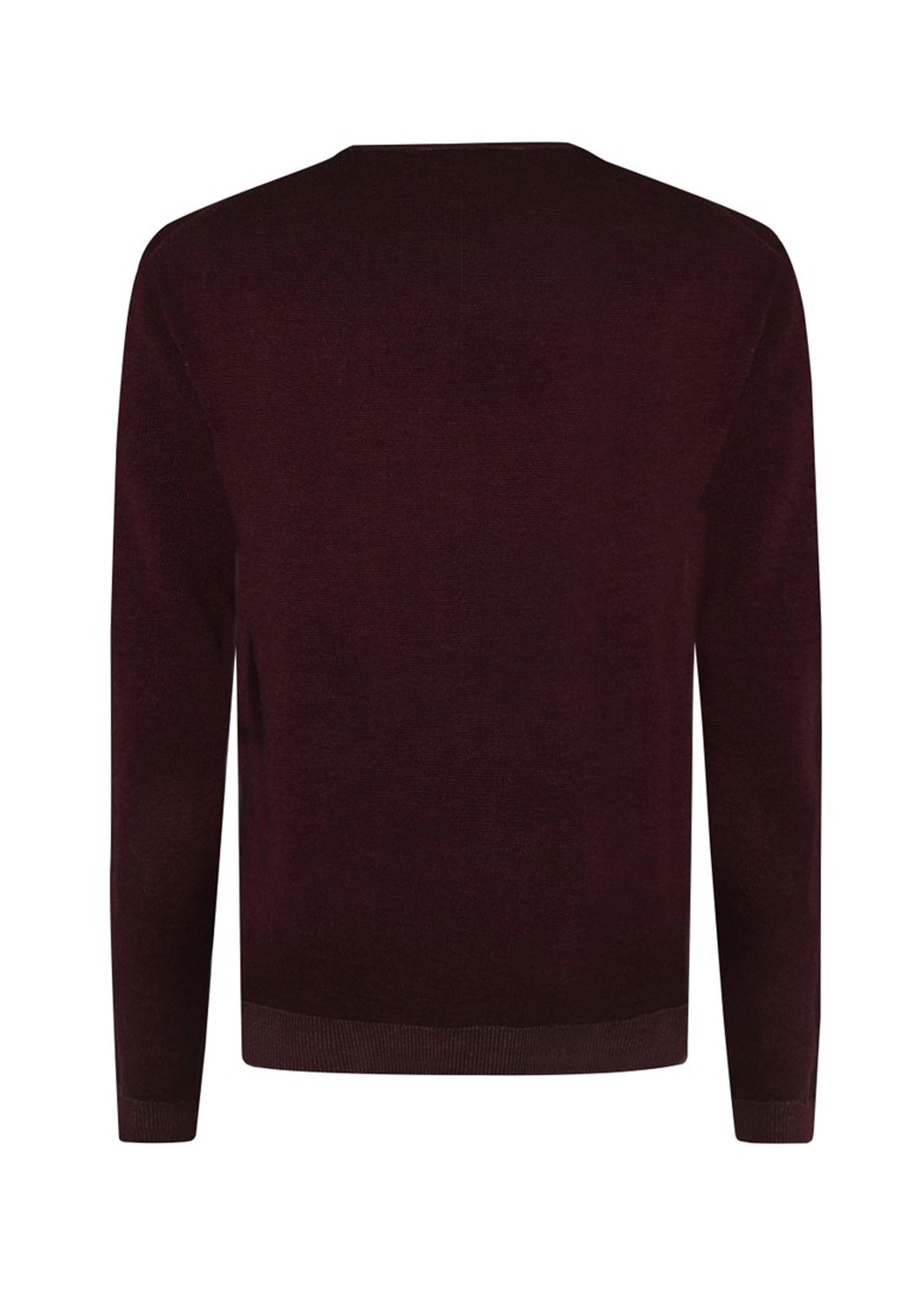 Pierre Cardin Herren Strickpullover - bordeaux M