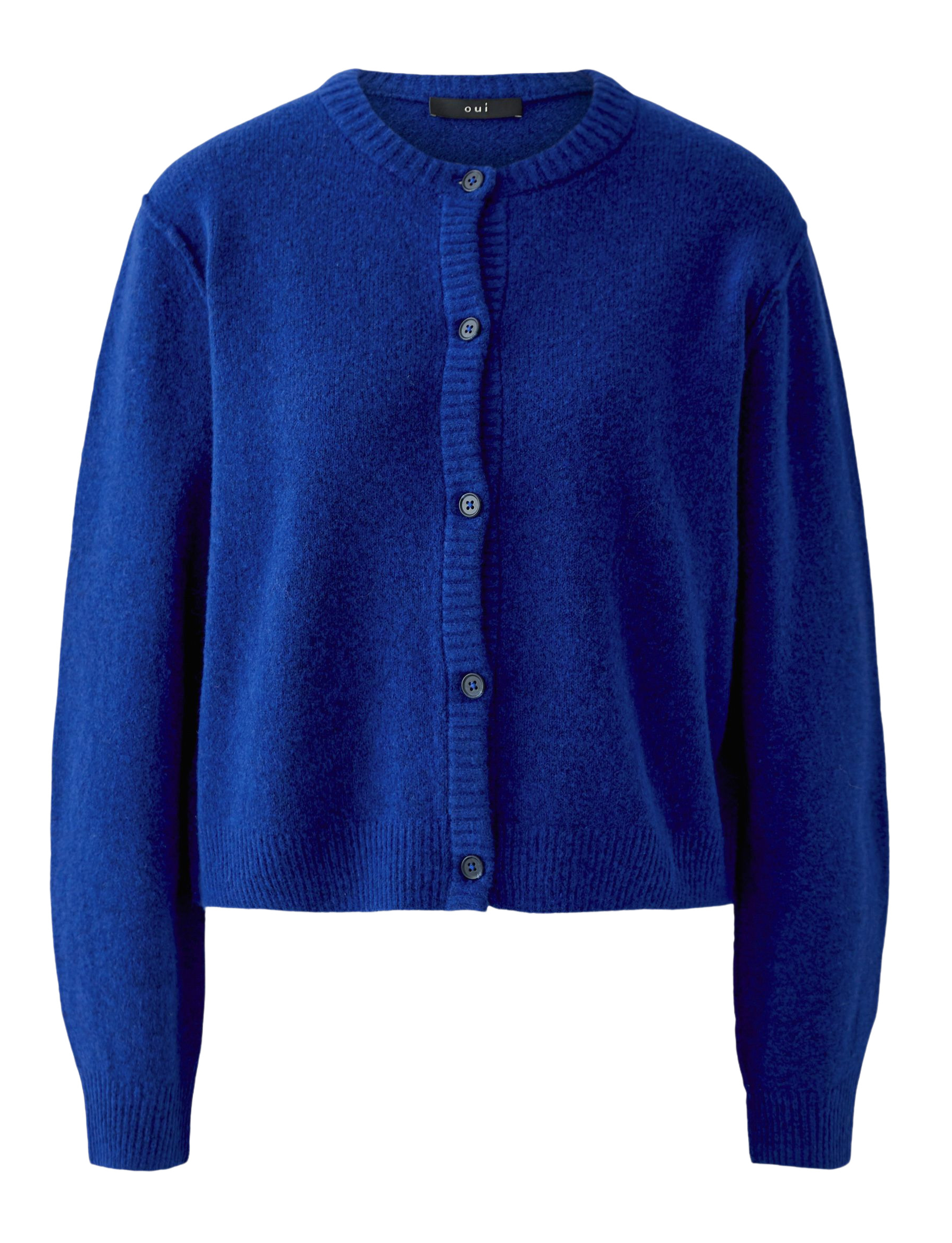 Oui Strickjacke ILAYA - super soft - Royalblau 44