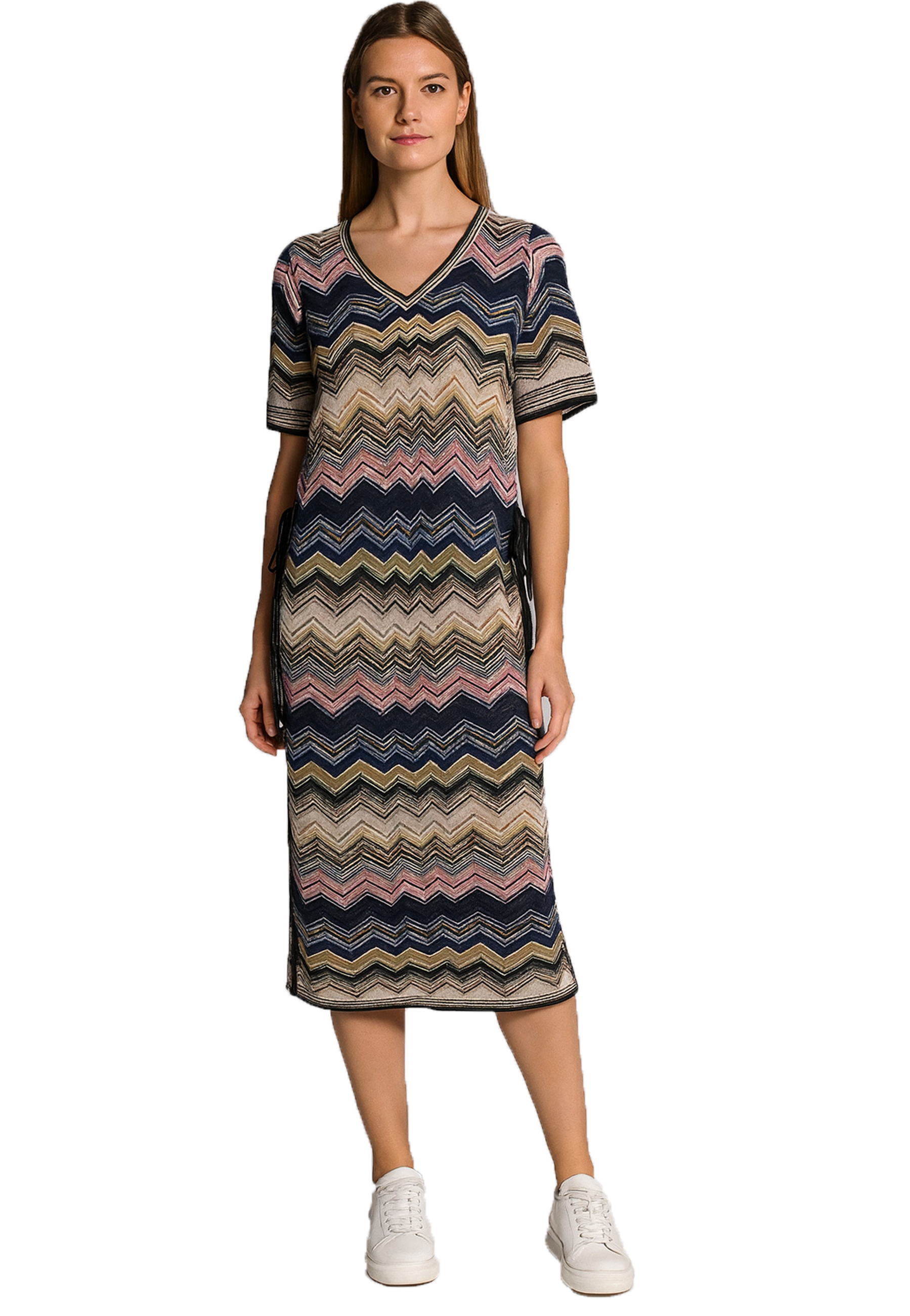 Oui Sommerkleid 1/2 Arm - rose blue