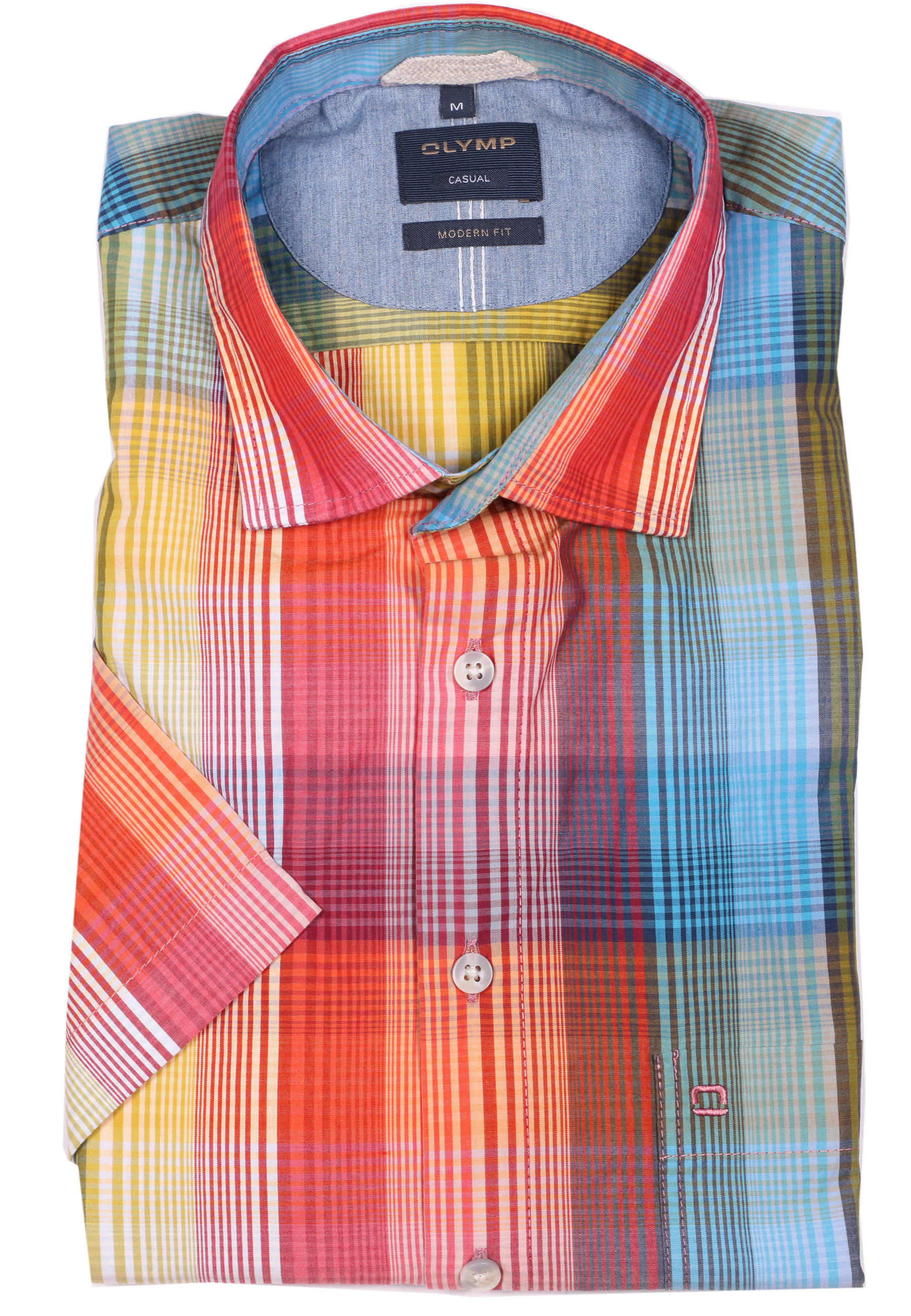 Olymp Hemd 1/2 Arm modern fit - mehrfarbig