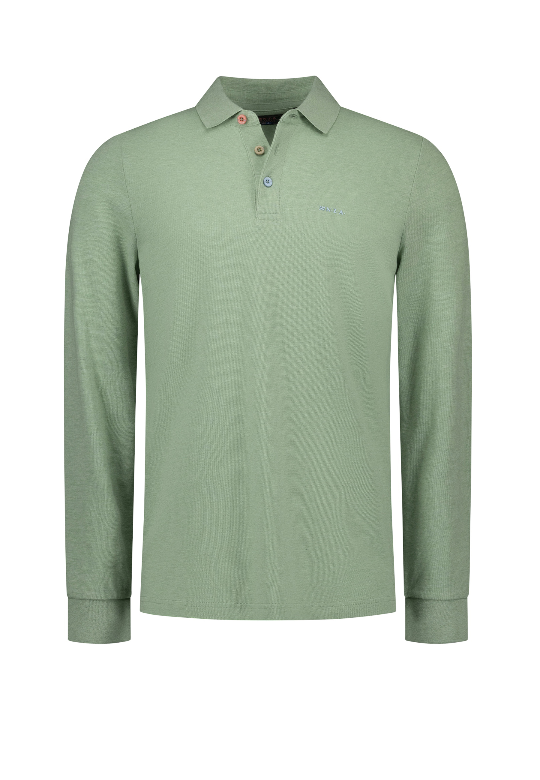 NZA New Zealand Auckland Poloshirt langarm - grün