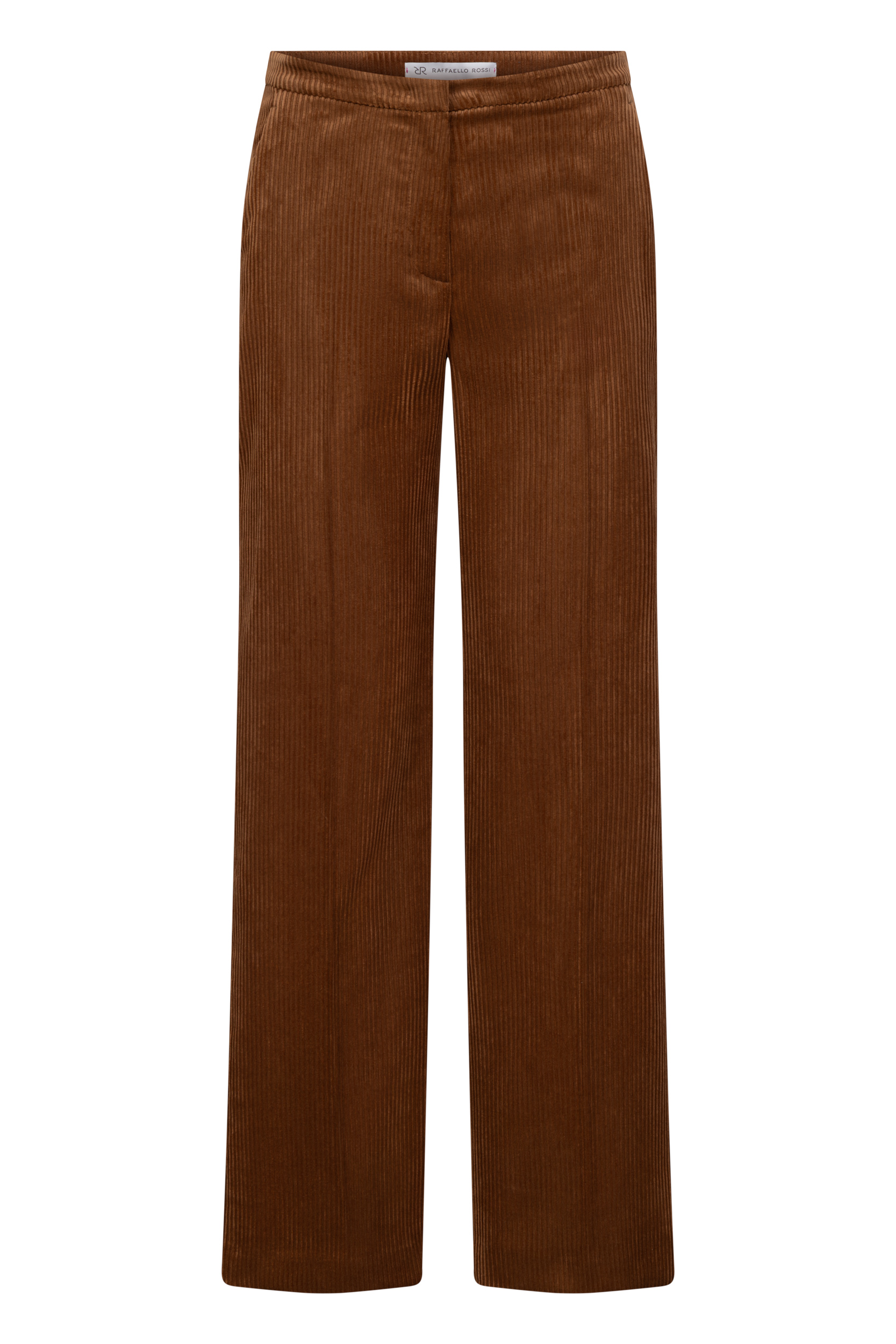 Raffaello Rossi Cordhose Palina – Wide Leg 42 terra