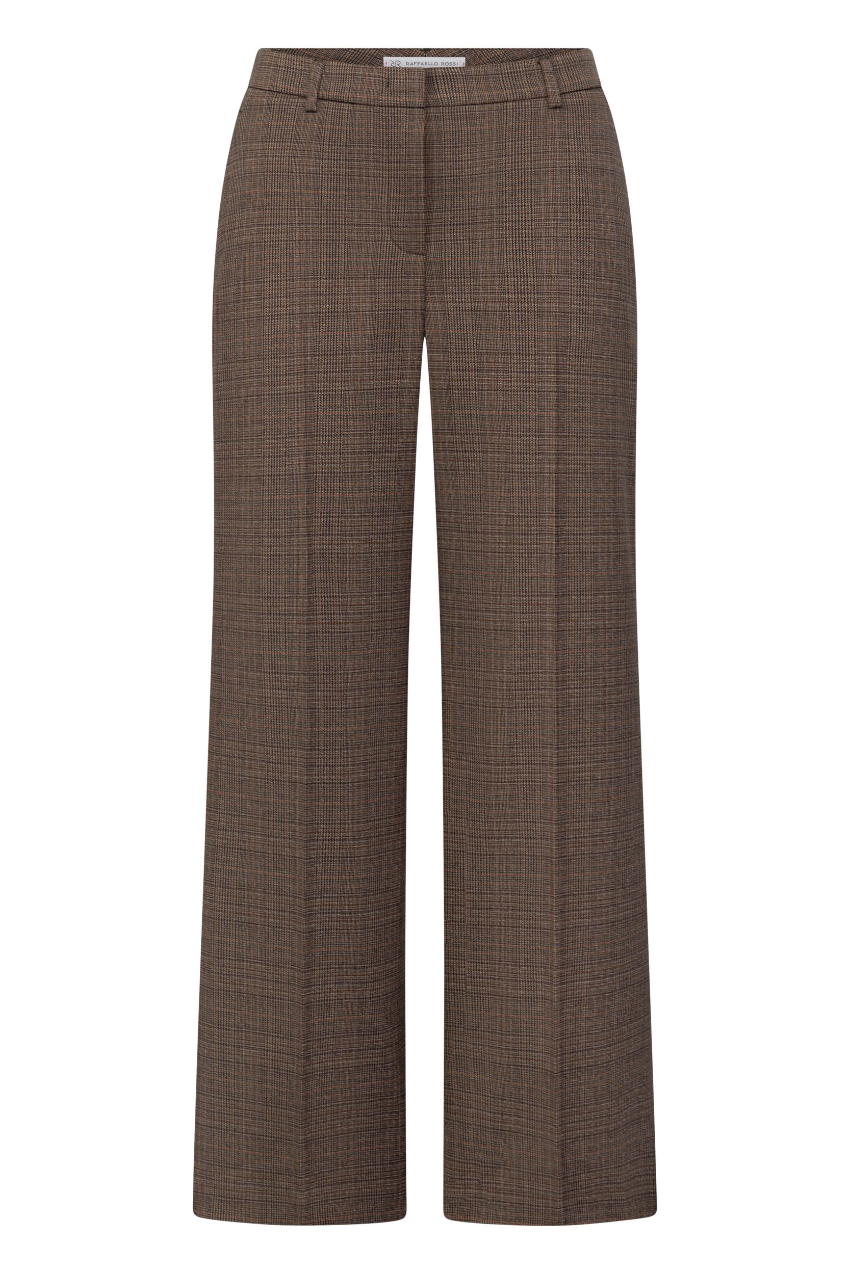 Raffaello Rossi Damenhose – Glencheck Wide Leg in Braun 42