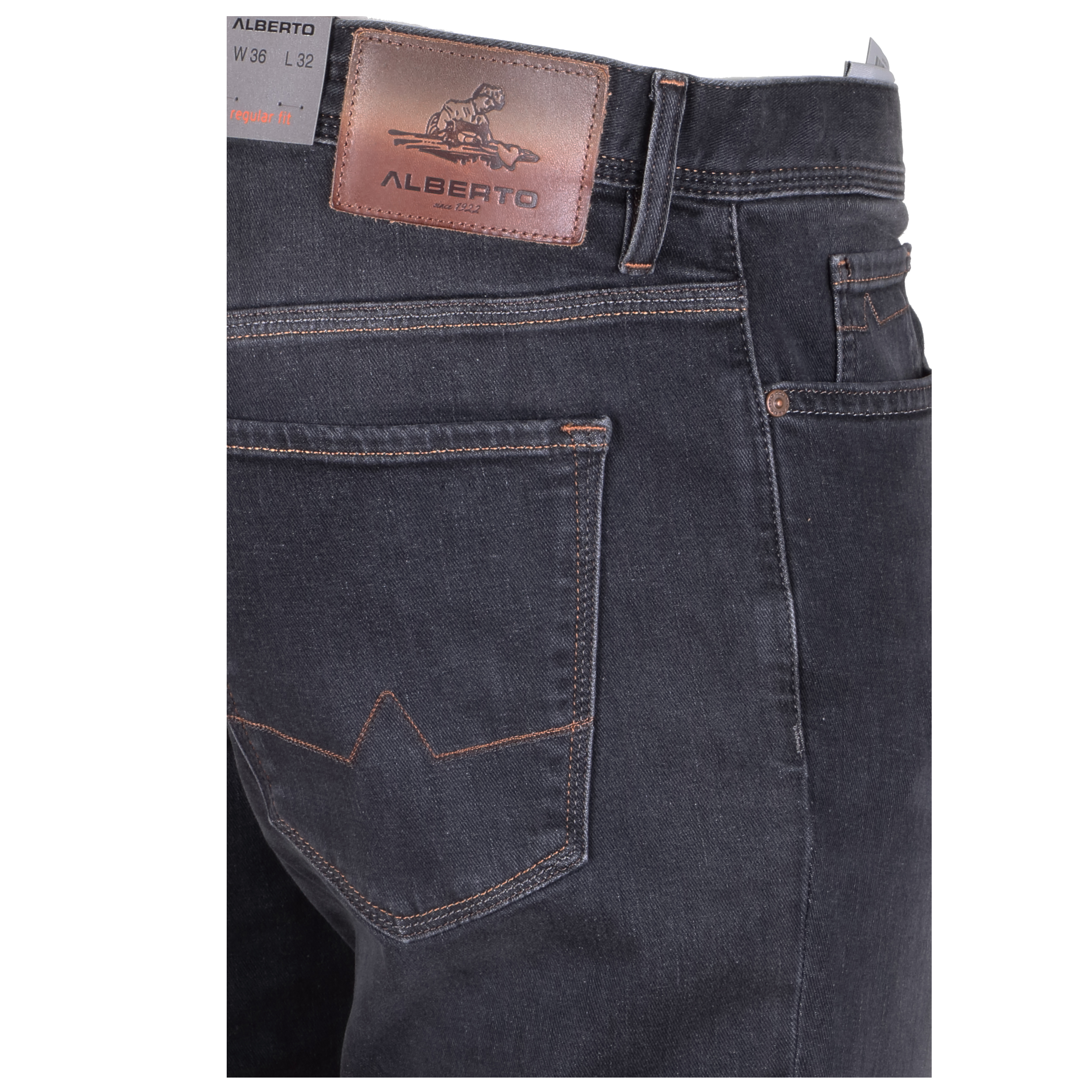 Alberto Herren Jeans Pipe regular fit - grey 36/32