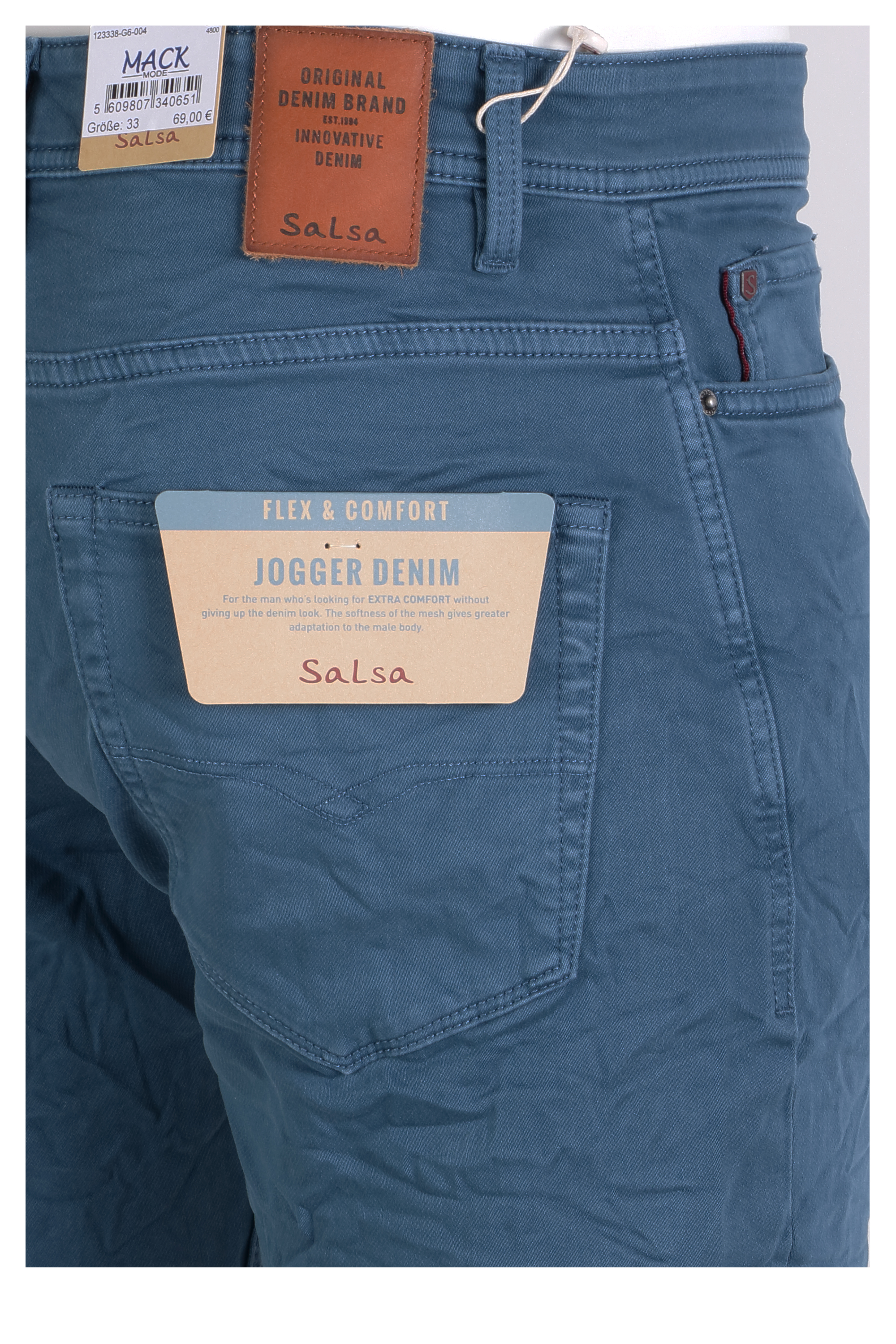 Sala Herren Bermuda Shorts Jersey - blau