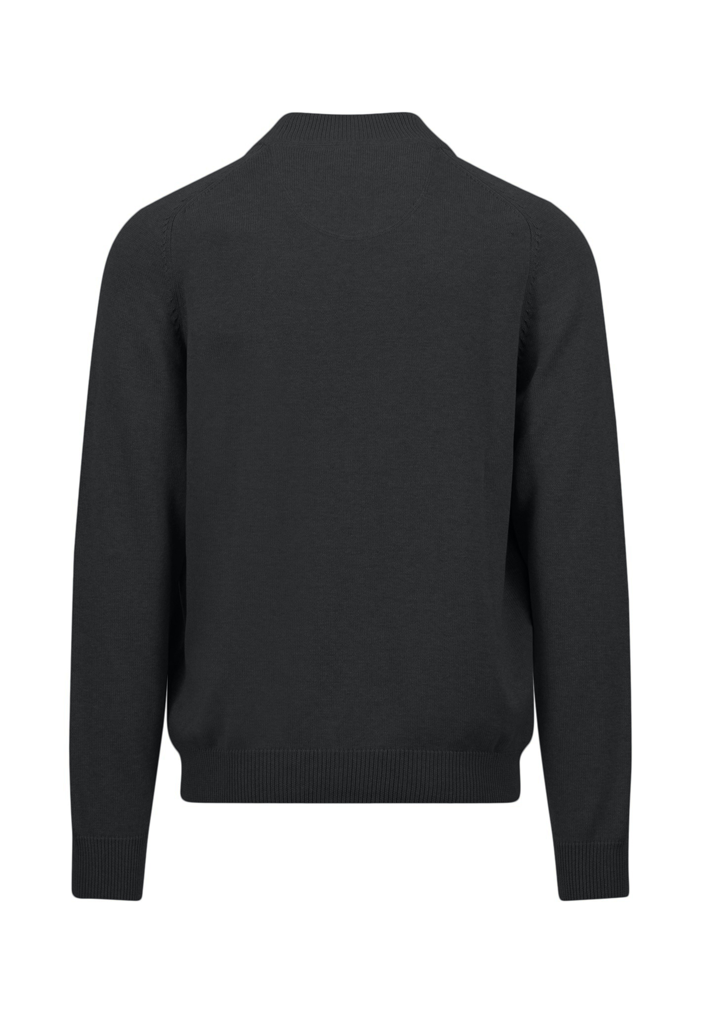 Fynch-Hatton Strickjacke Collegekragen - schwarz