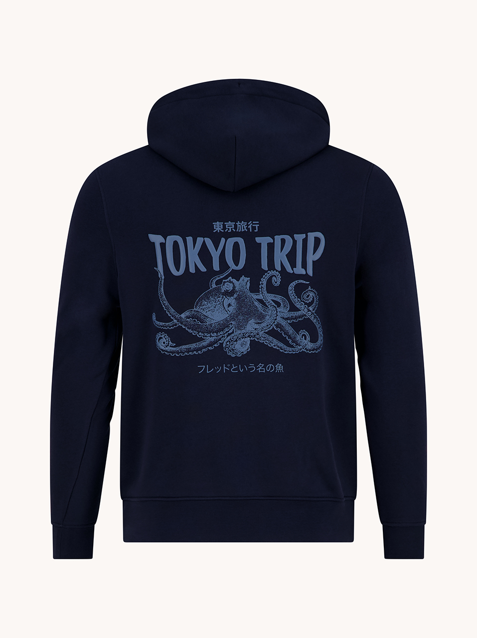 A Fish Named Fred Hoodie – Tokyo Trip, Navy XXL