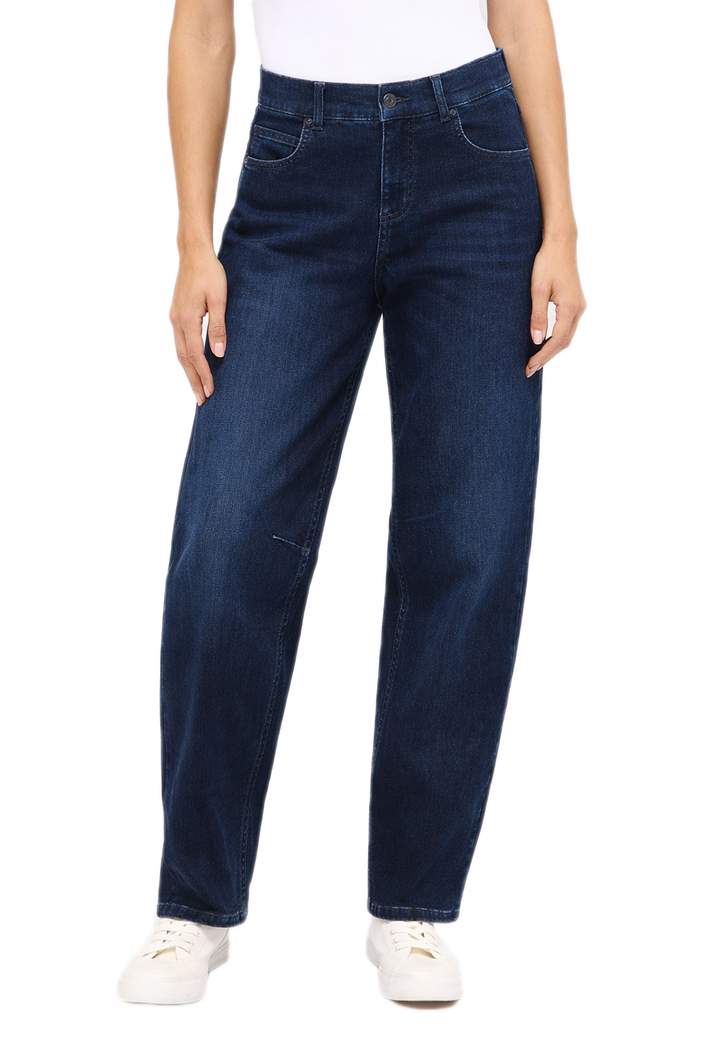 Angels Damen Jeans Evy - O-Shape, dark blue 42