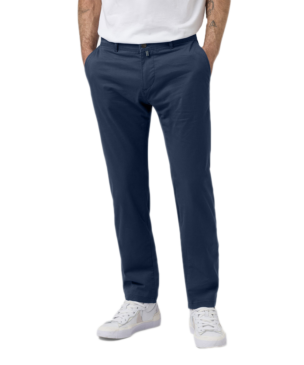 Pierre Cardin Herren Chino Hose Baumwolle - dunkelblau