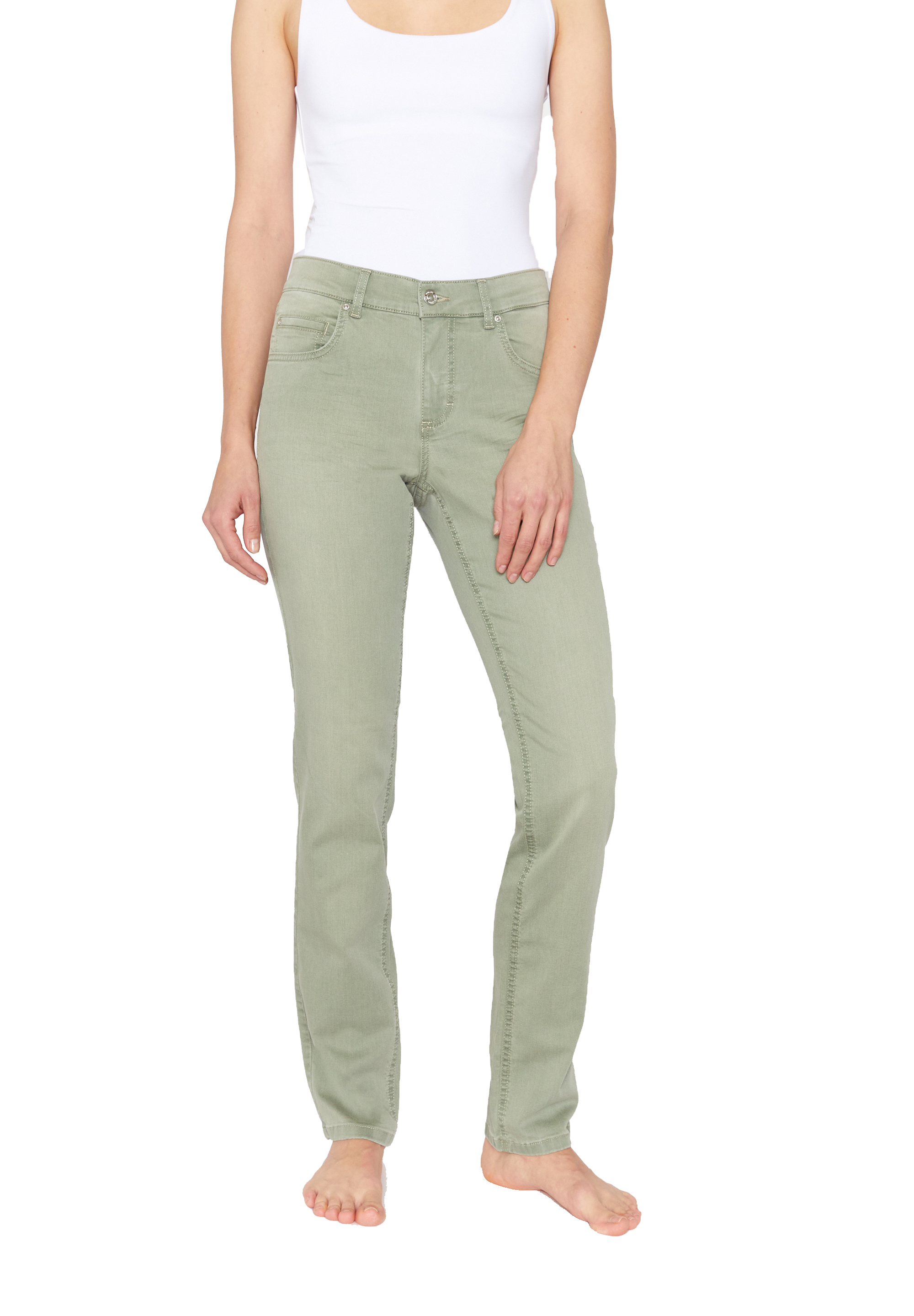 Angels Damen Jeans Cici - dusty olive 36/30