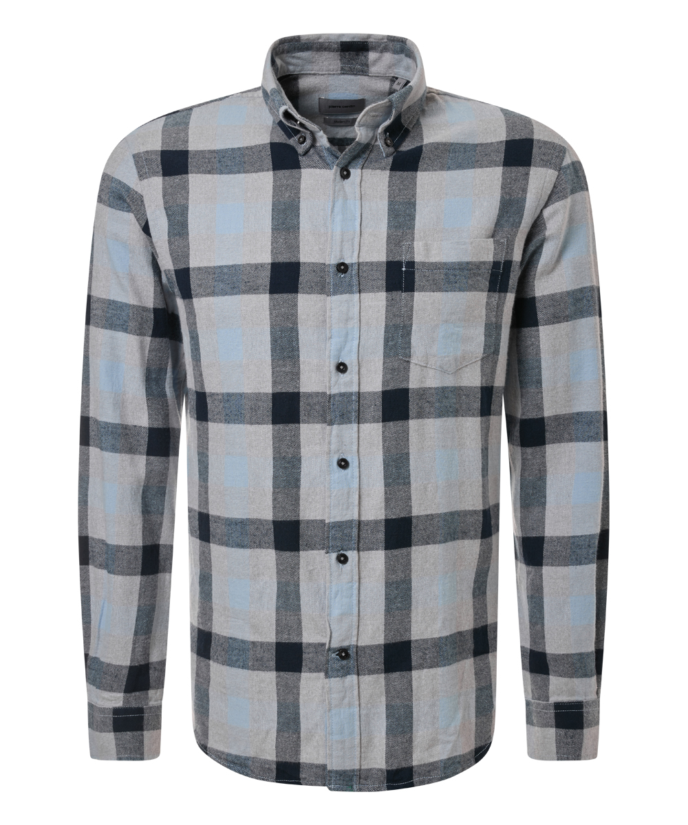 Pierre Cardin Hemd modern fit silbergrau 3XL
